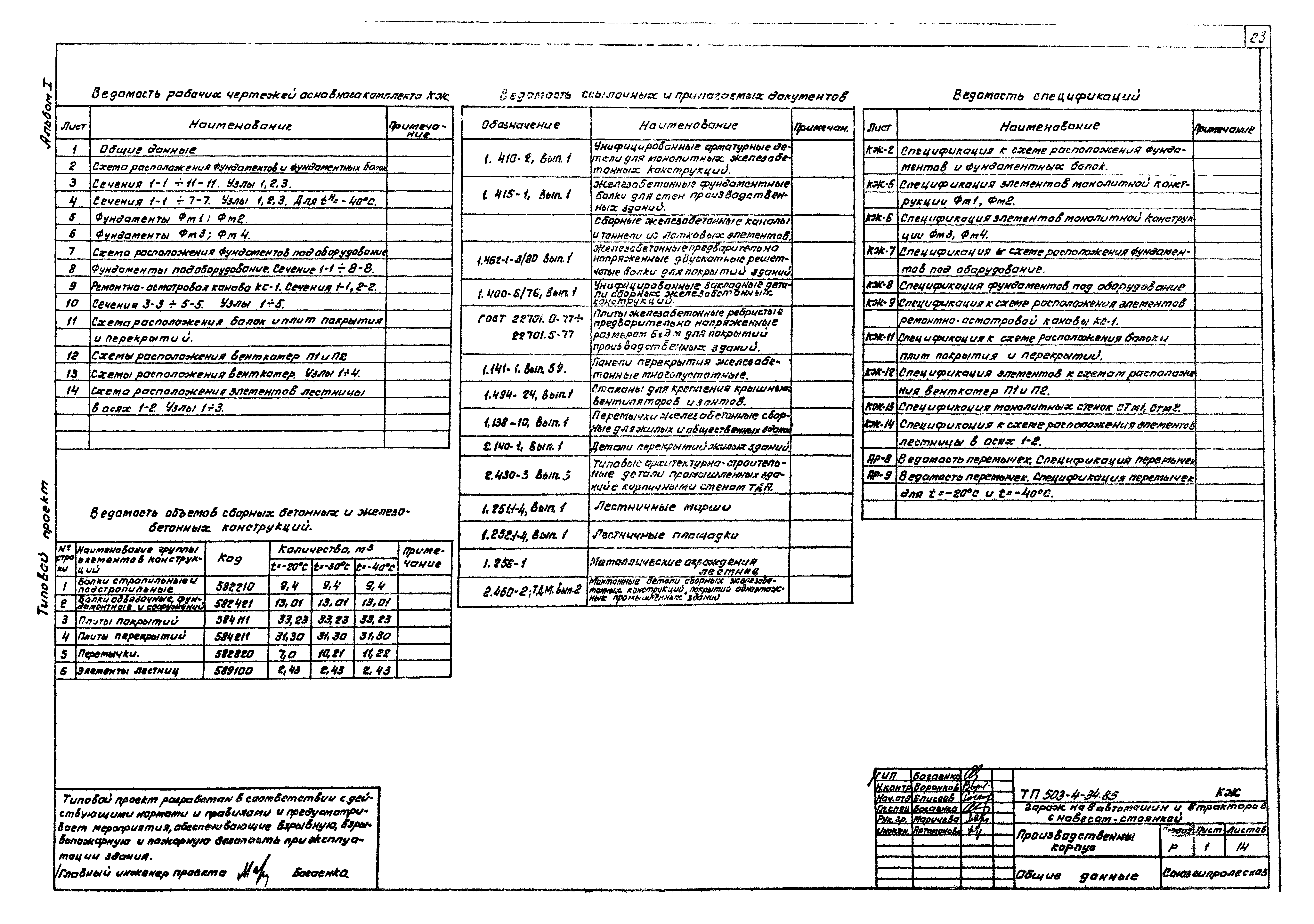 Типовой проект 503-4-34.85
