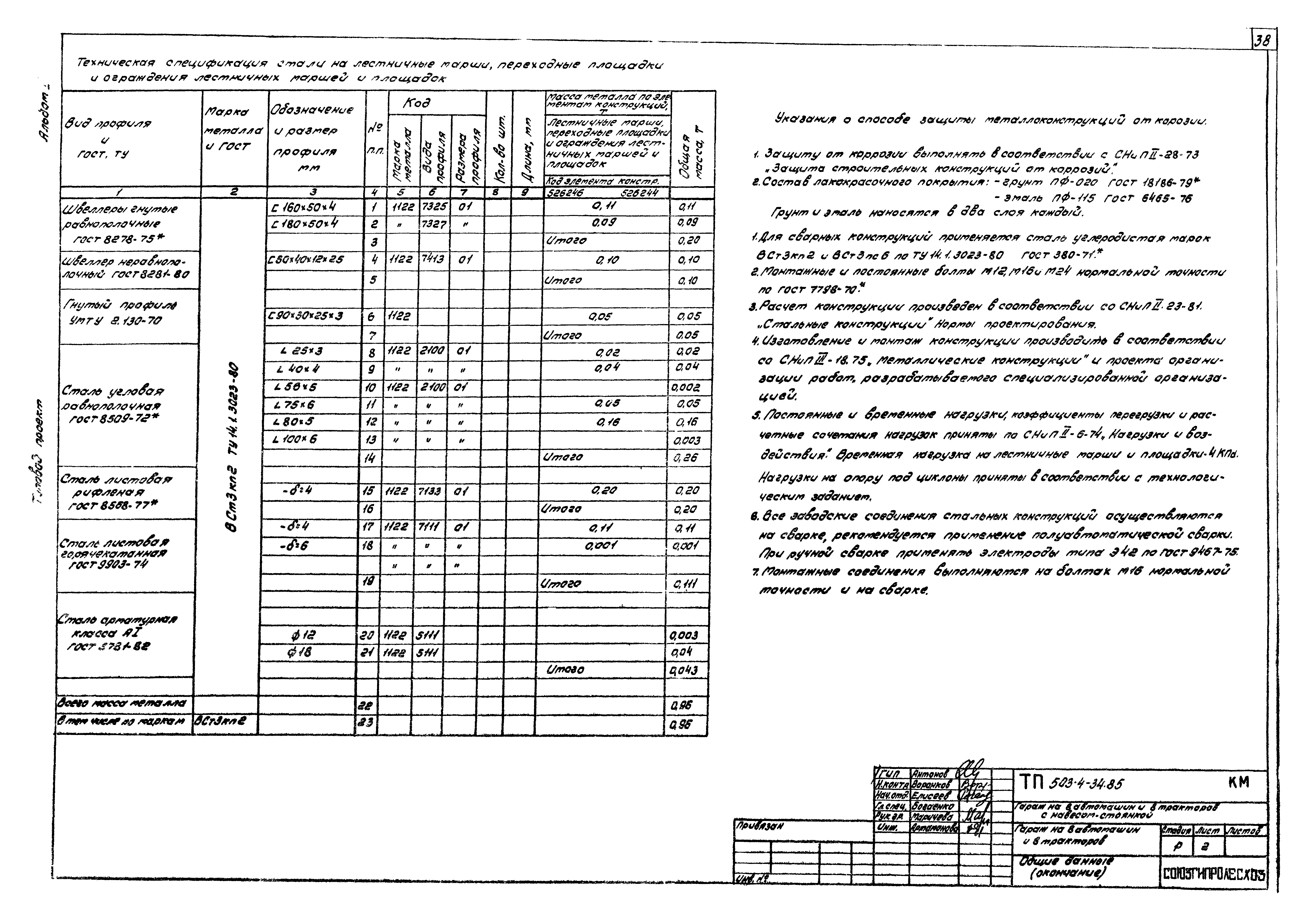 Типовой проект 503-4-34.85