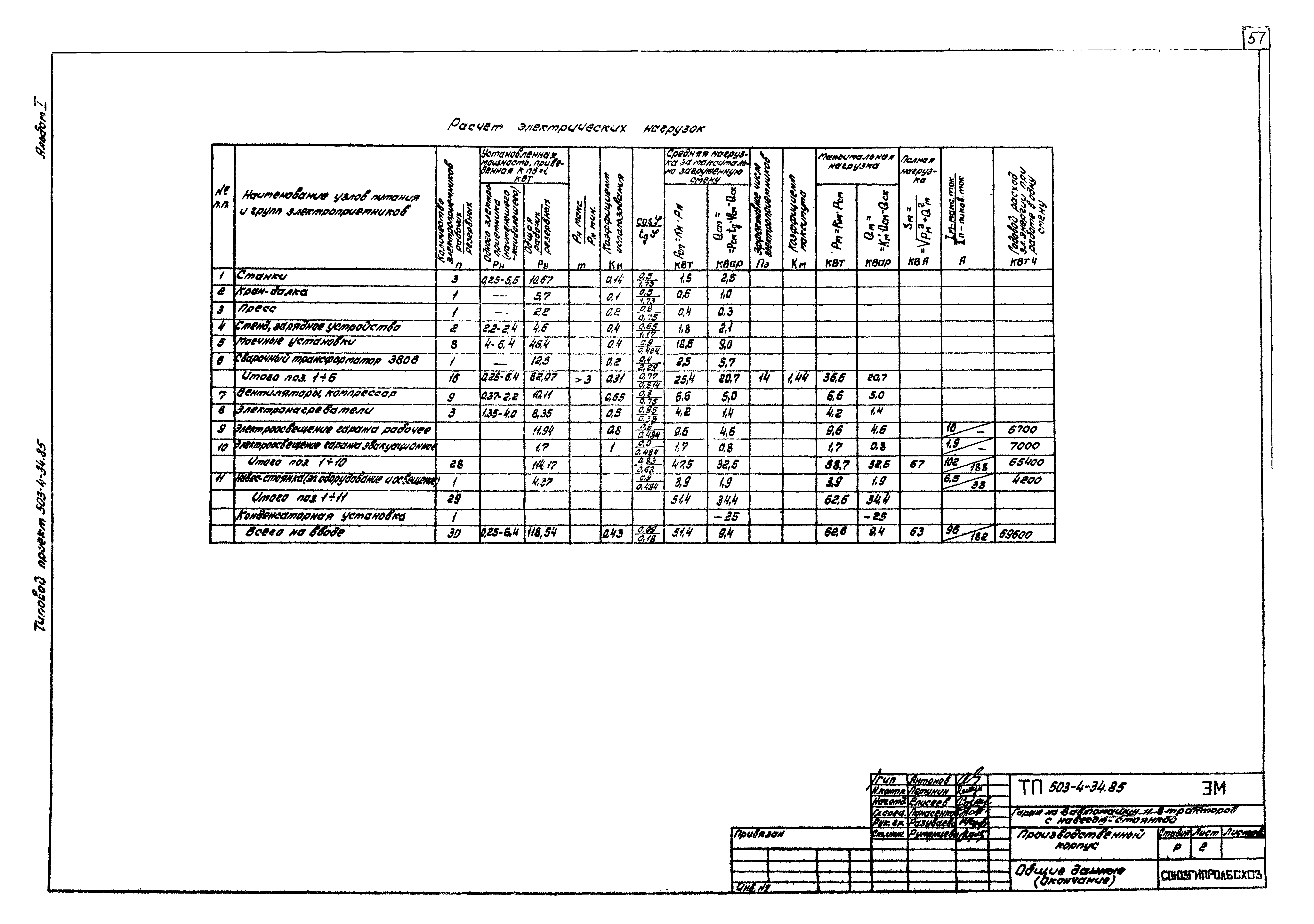 Типовой проект 503-4-34.85