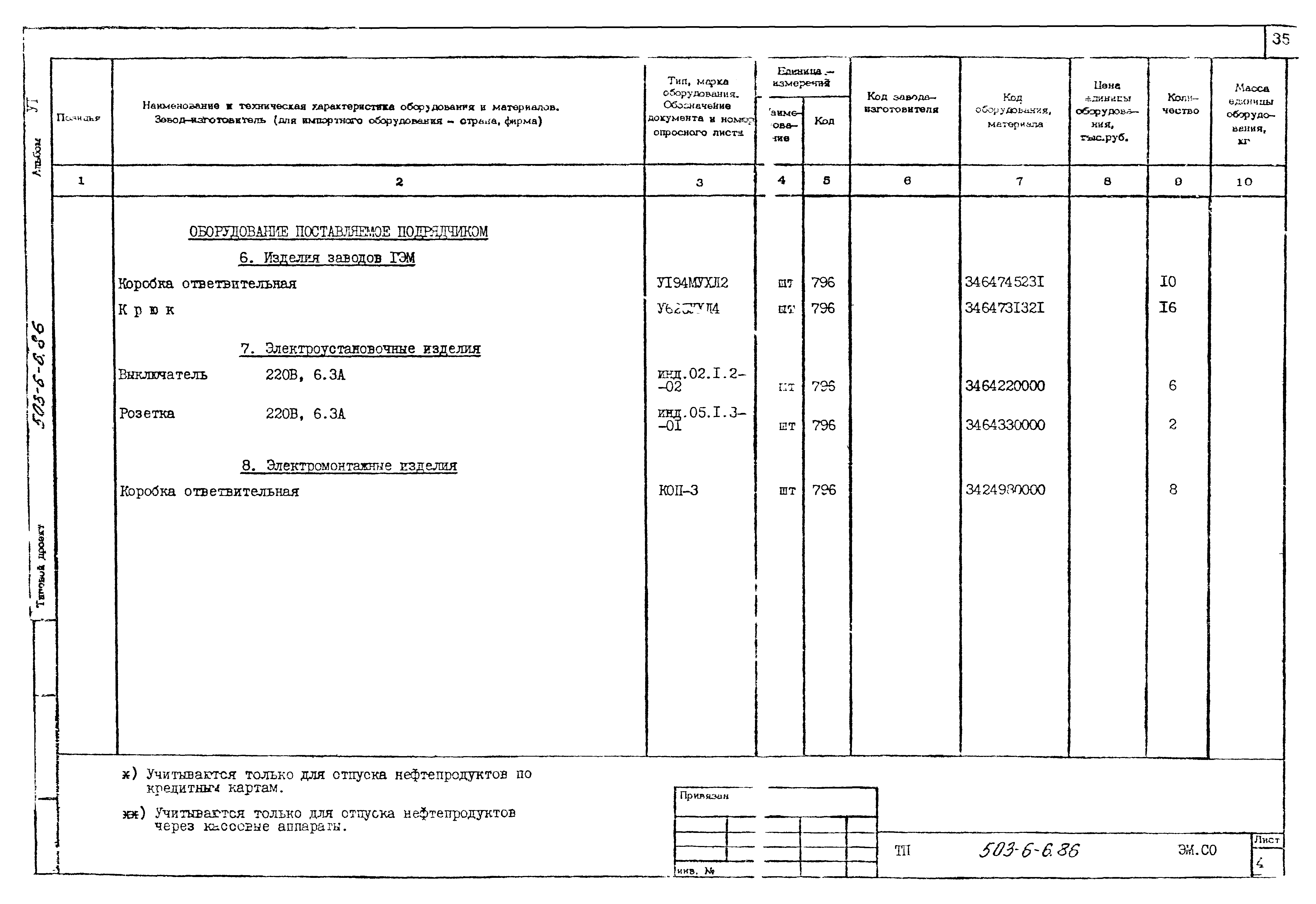Типовой проект 503-6-6.86