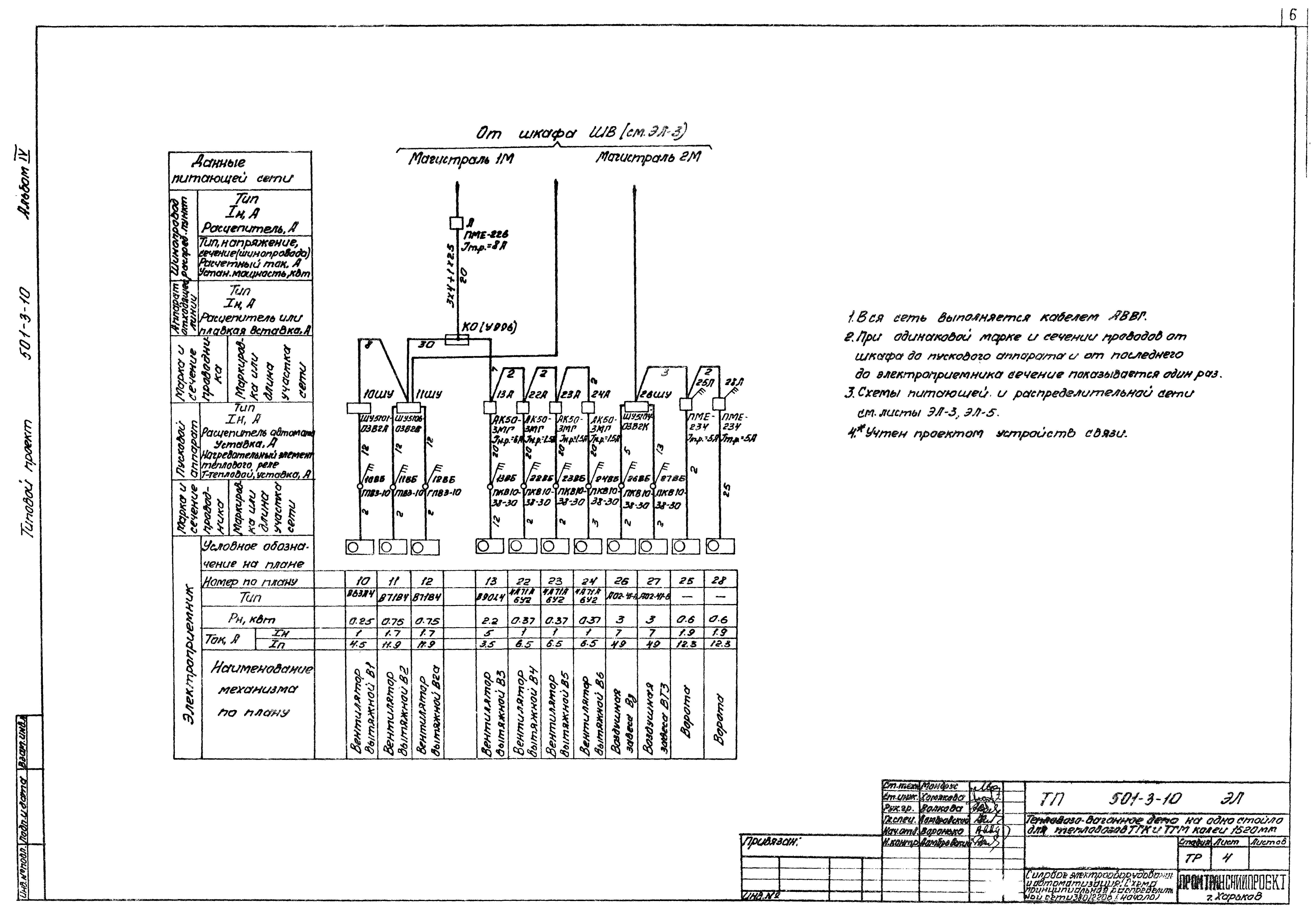 Скачать Типовой проект 501-3-10 Альбом IV. Электротехнические чертежи и  автоматизация. Устройства связи