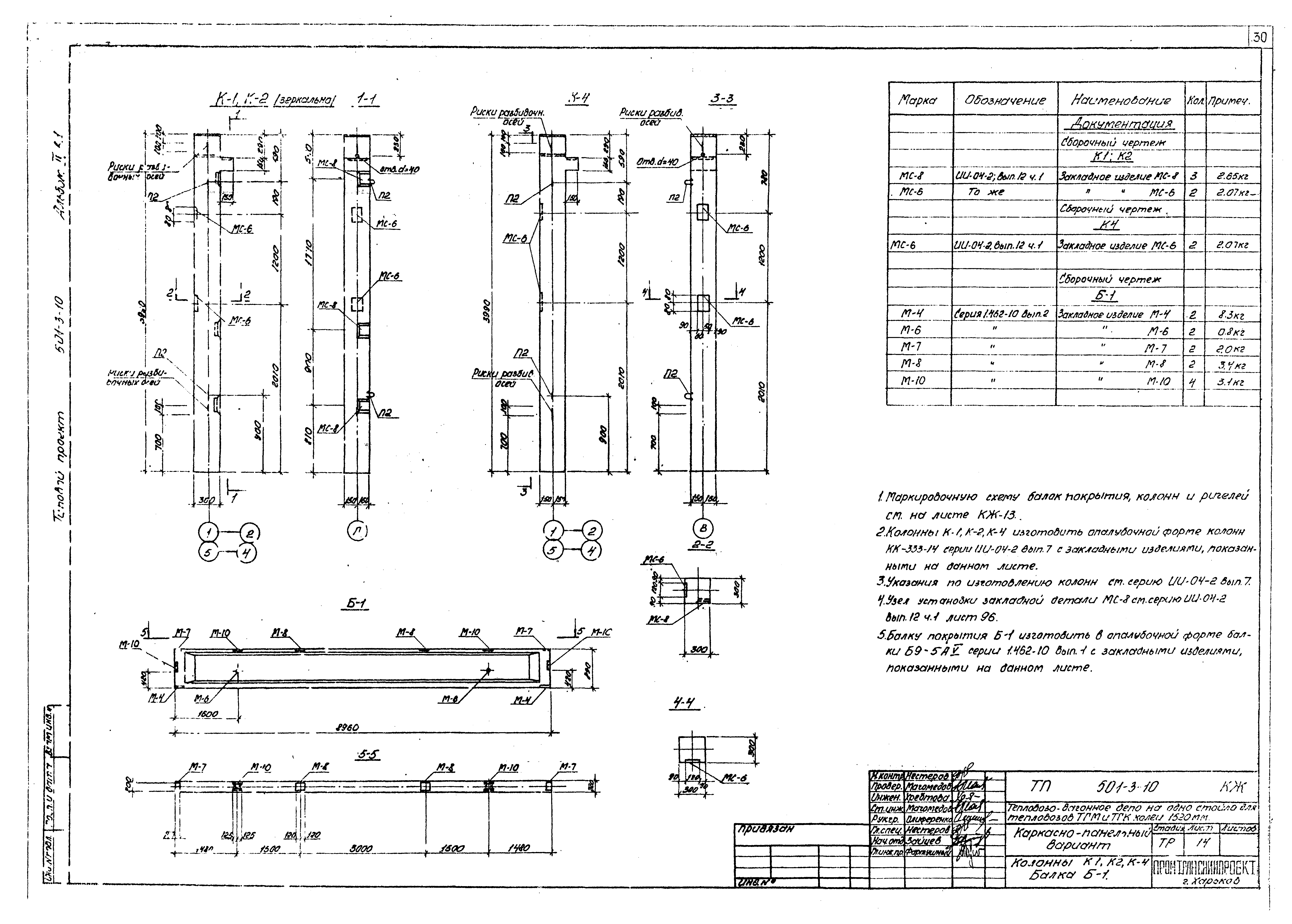Типовой проект 501-3-10