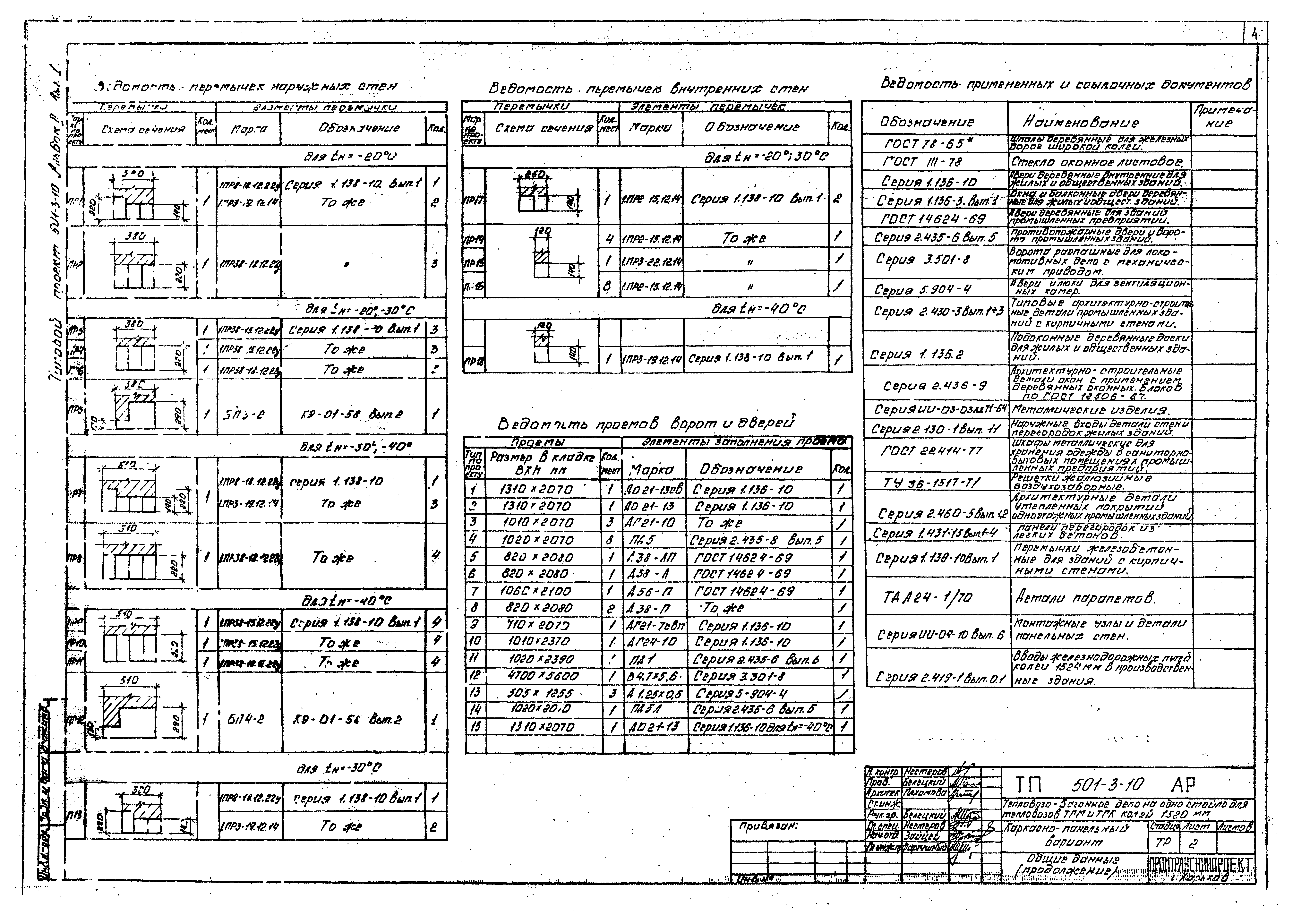 Типовой проект 501-3-10