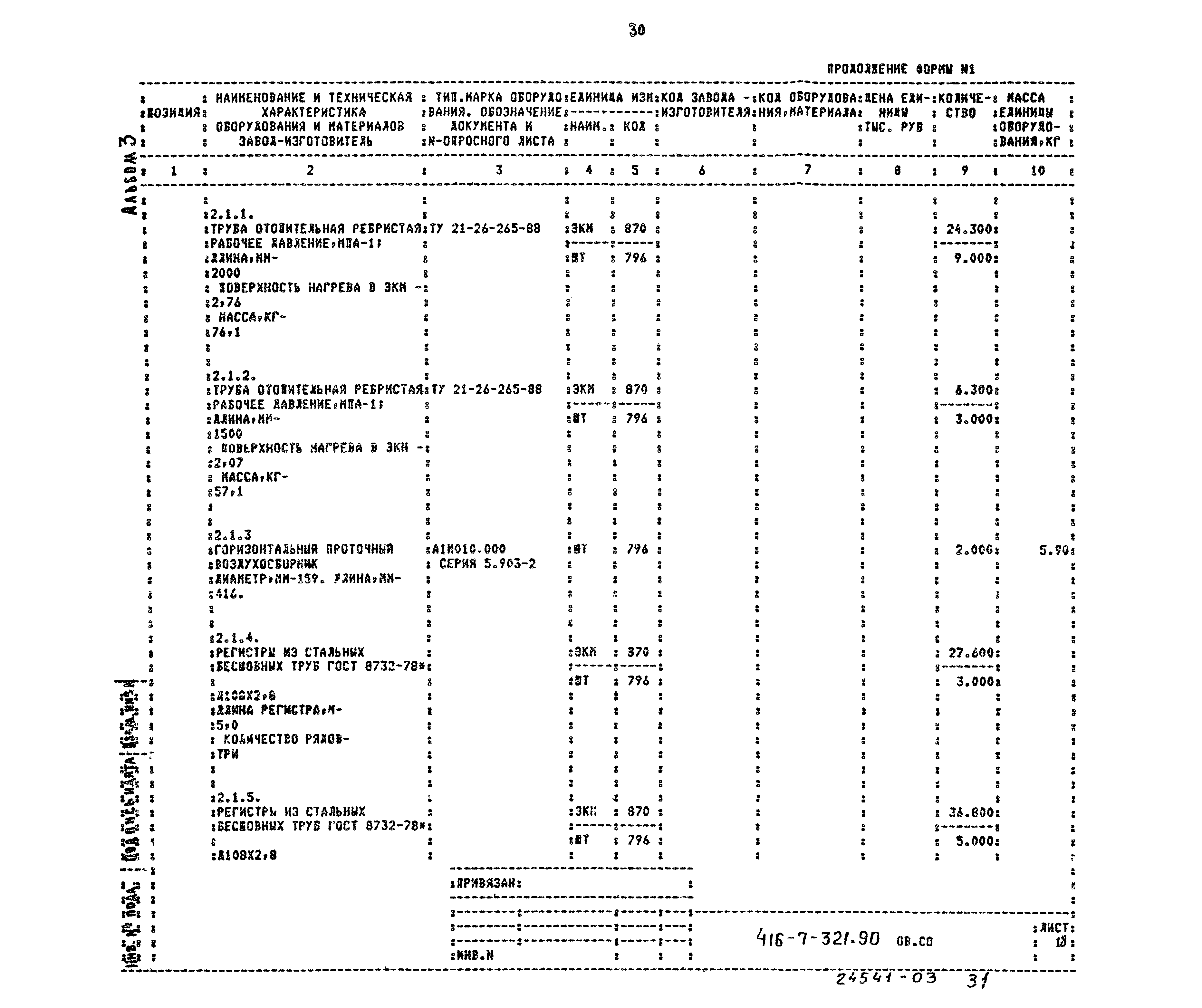 Типовой проект 416-7-321.90