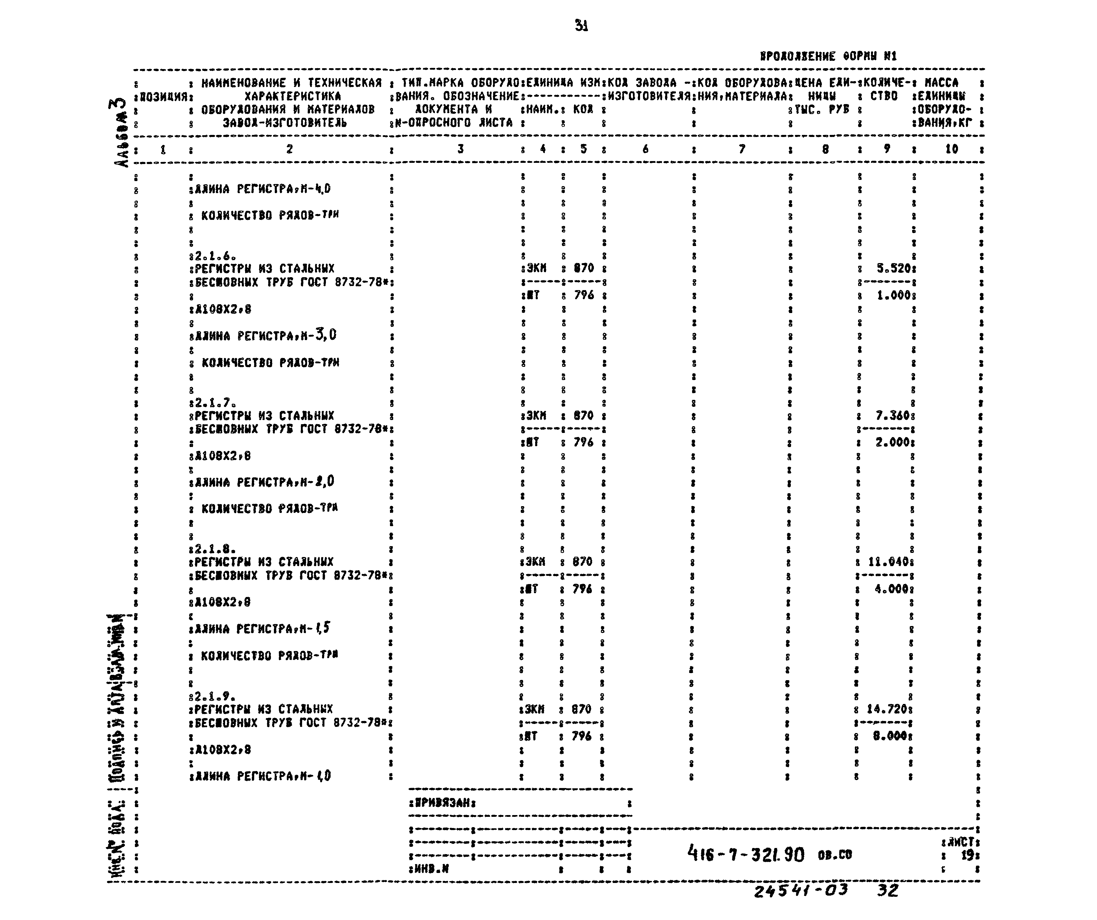 Типовой проект 416-7-321.90