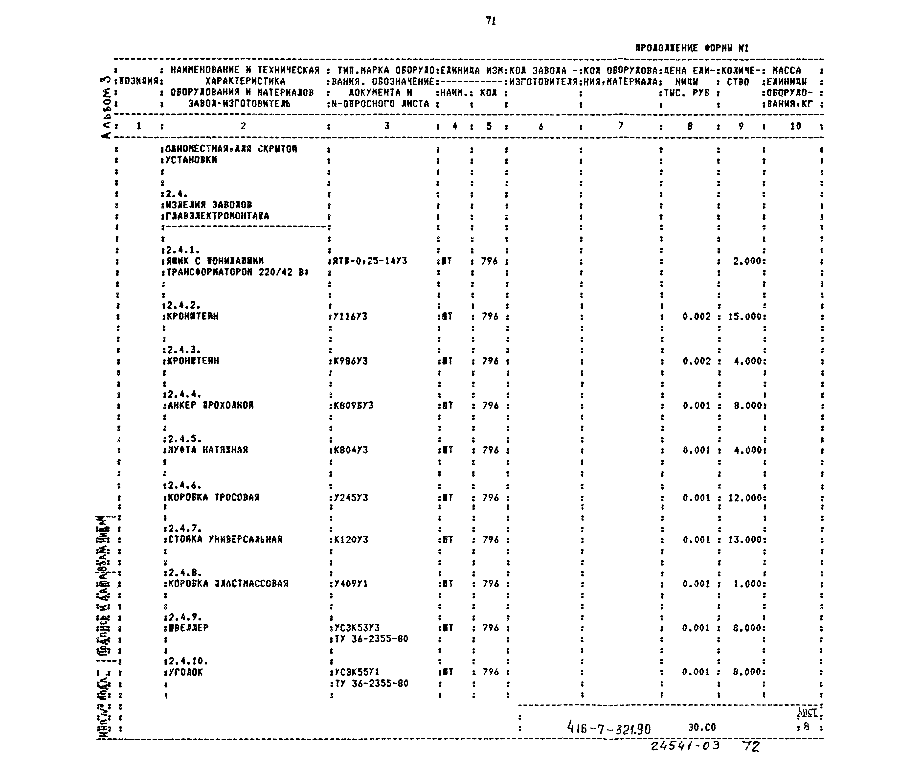 Типовой проект 416-7-321.90