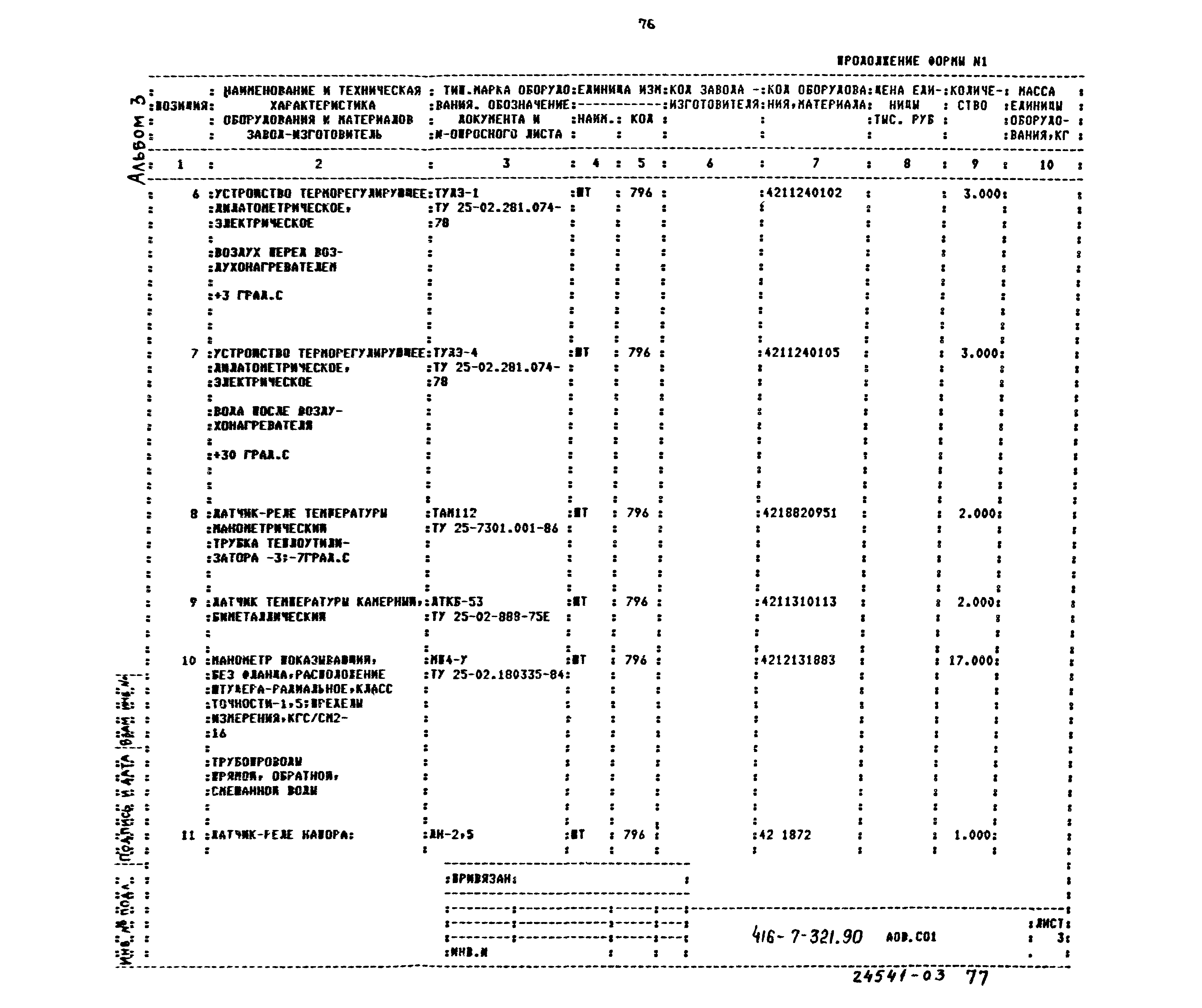 Типовой проект 416-7-321.90