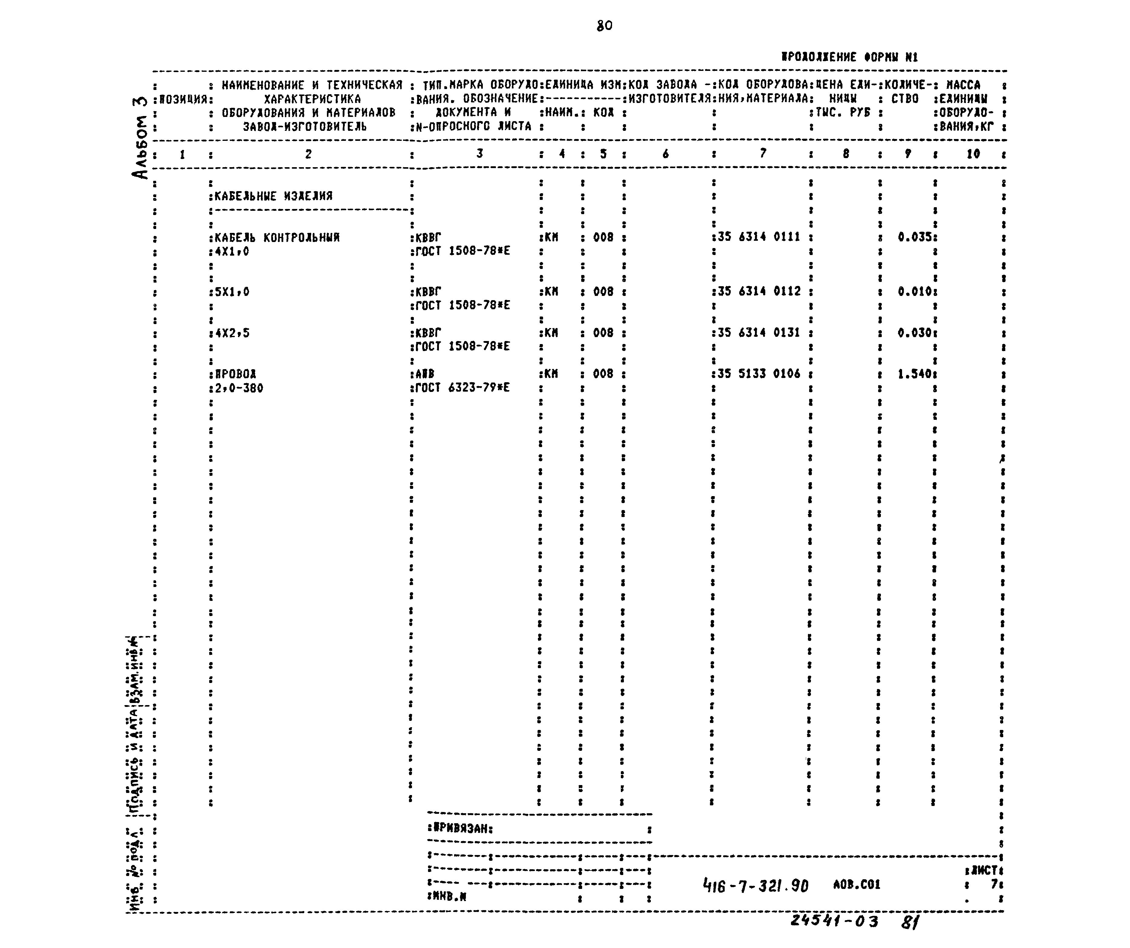 Типовой проект 416-7-321.90