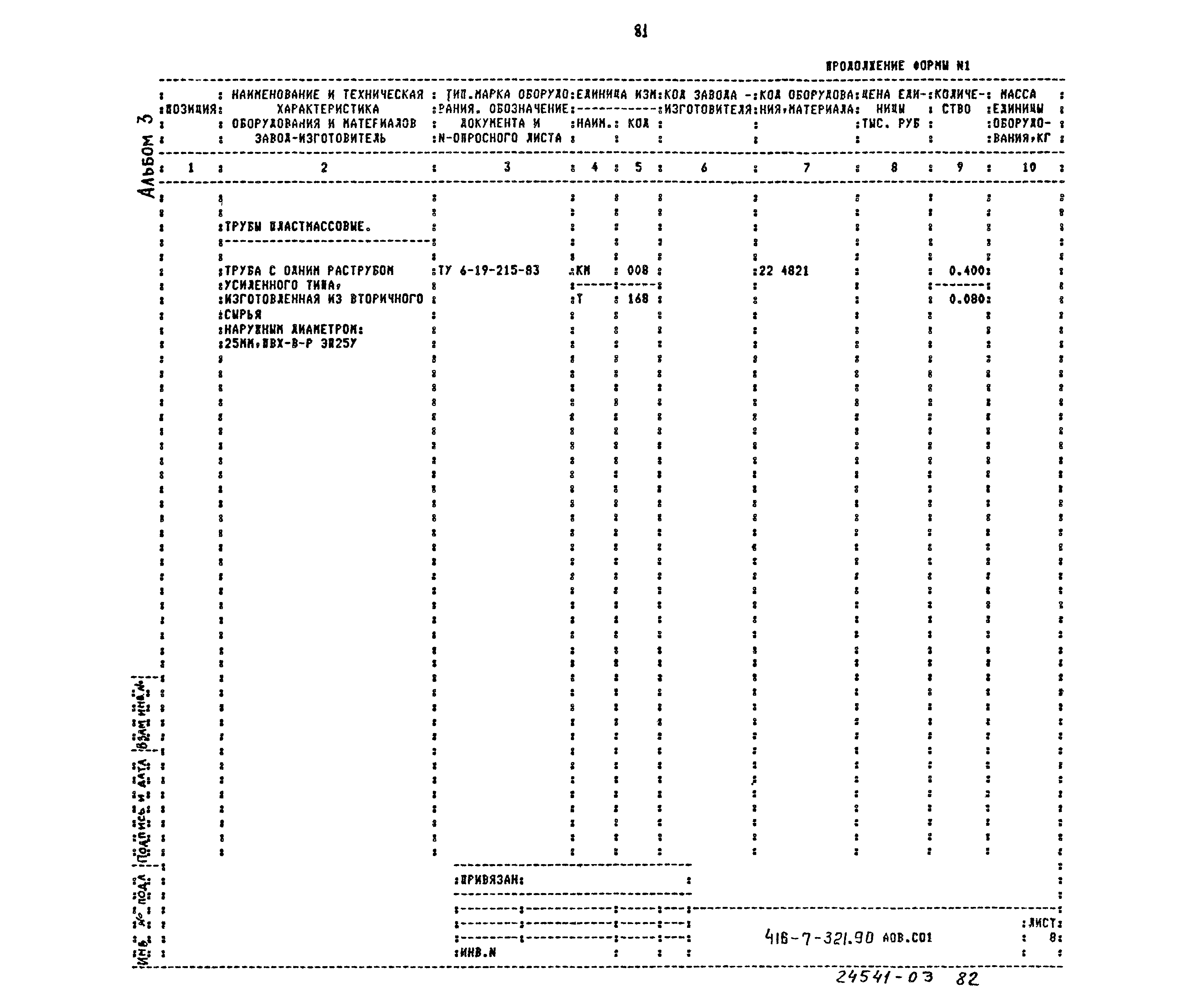 Типовой проект 416-7-321.90
