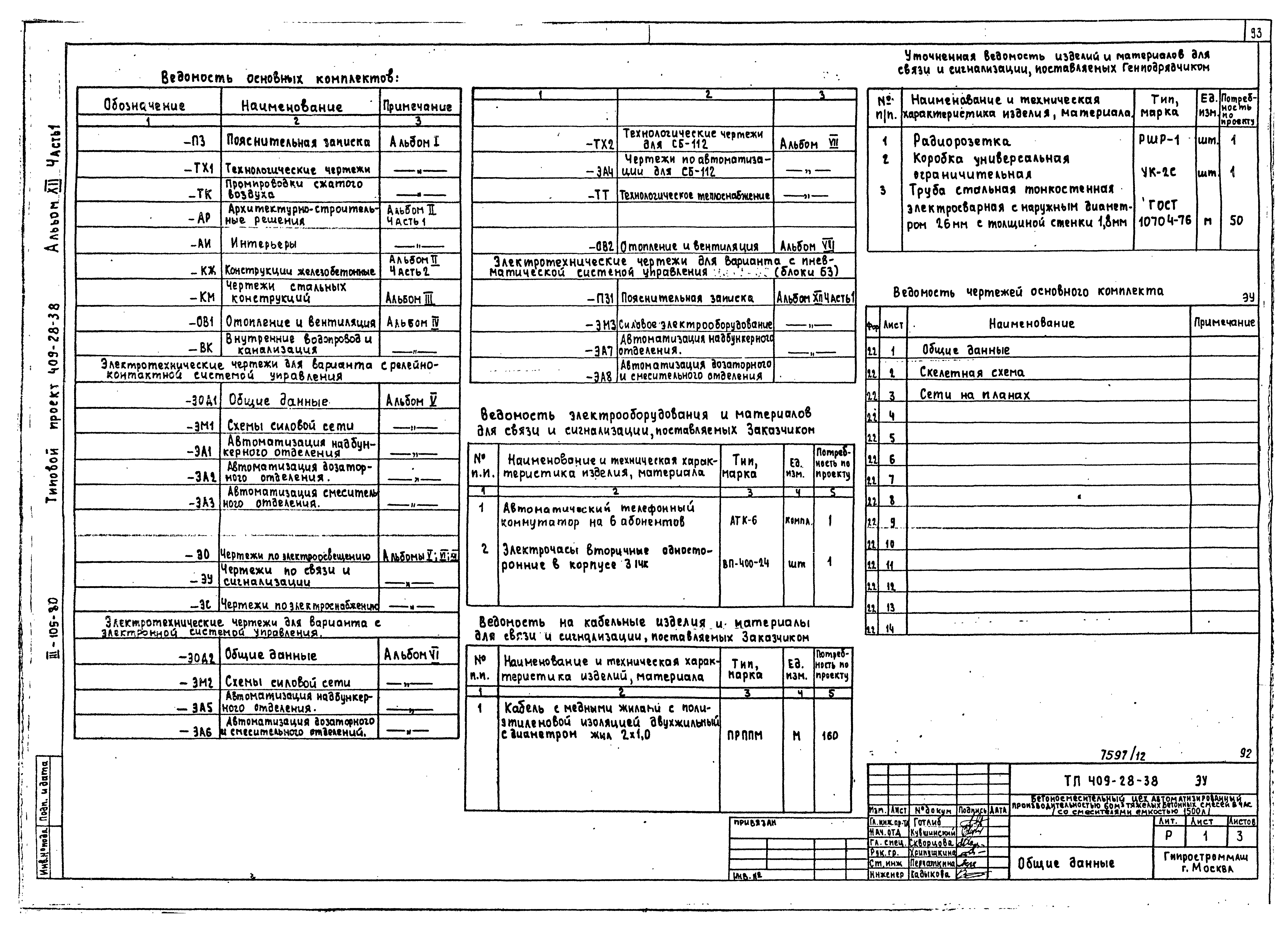 Типовой проект 409-28-38