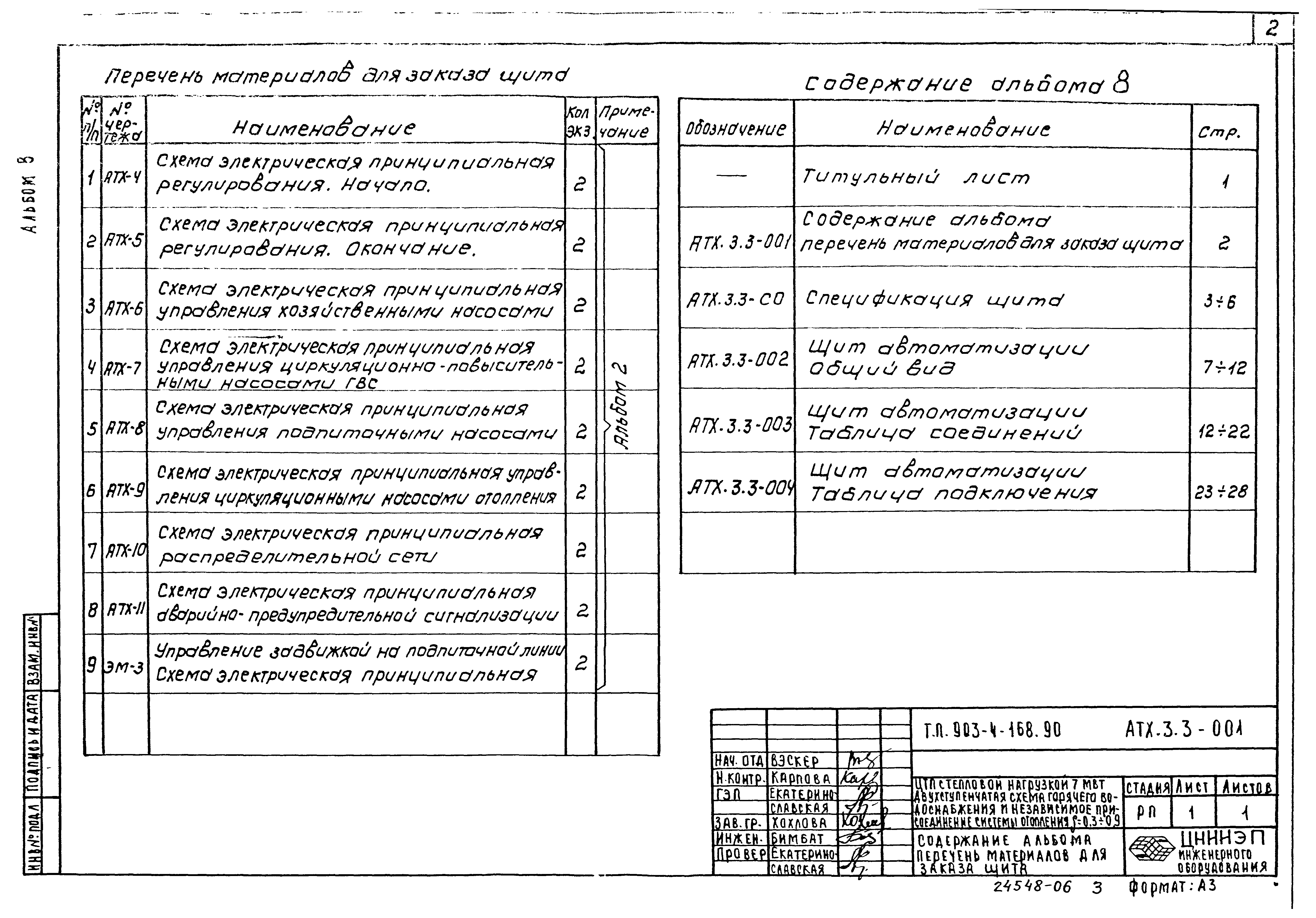 Типовой проект 903-4-168.90