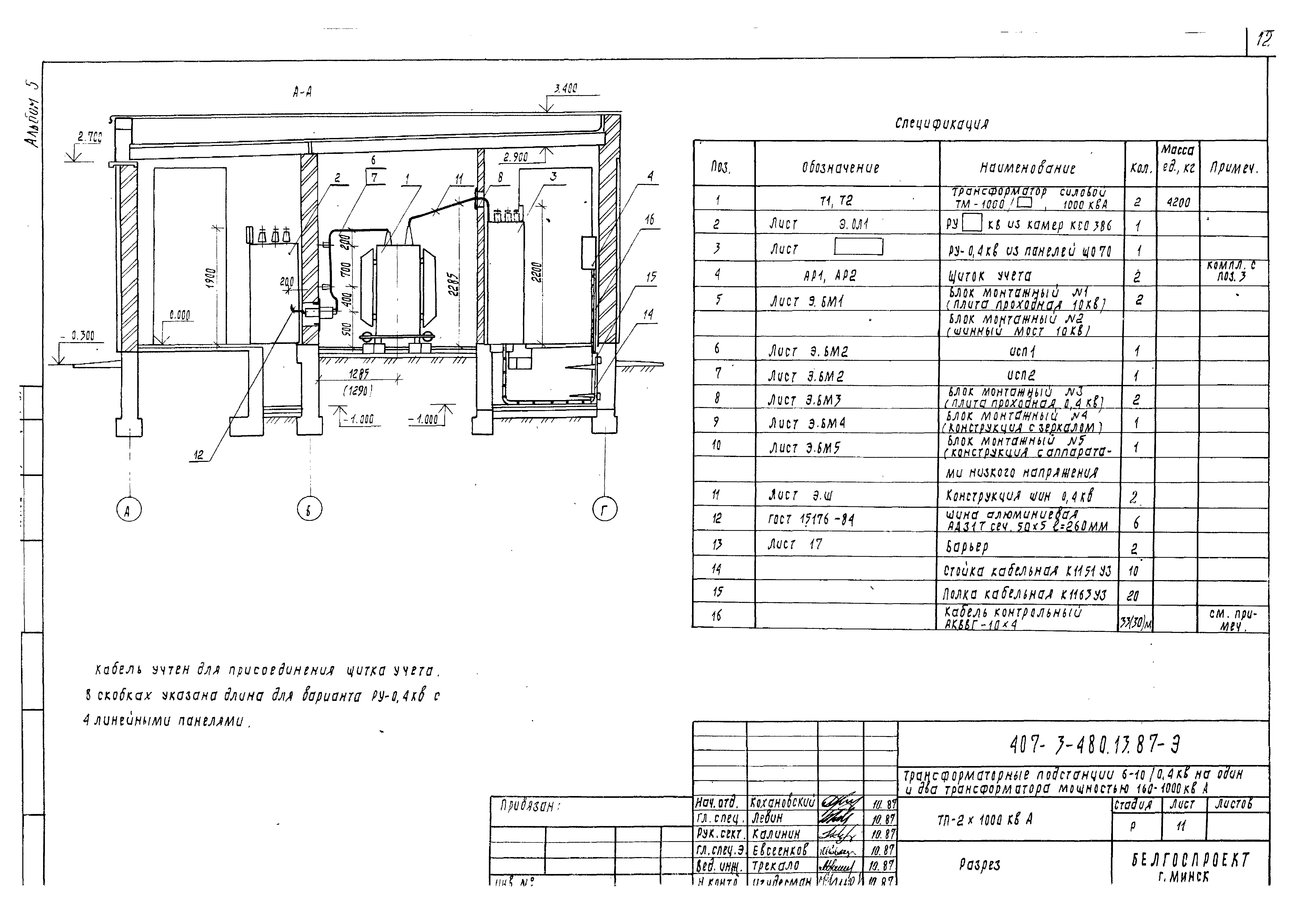 Типовой проект 407-3-480.13.87