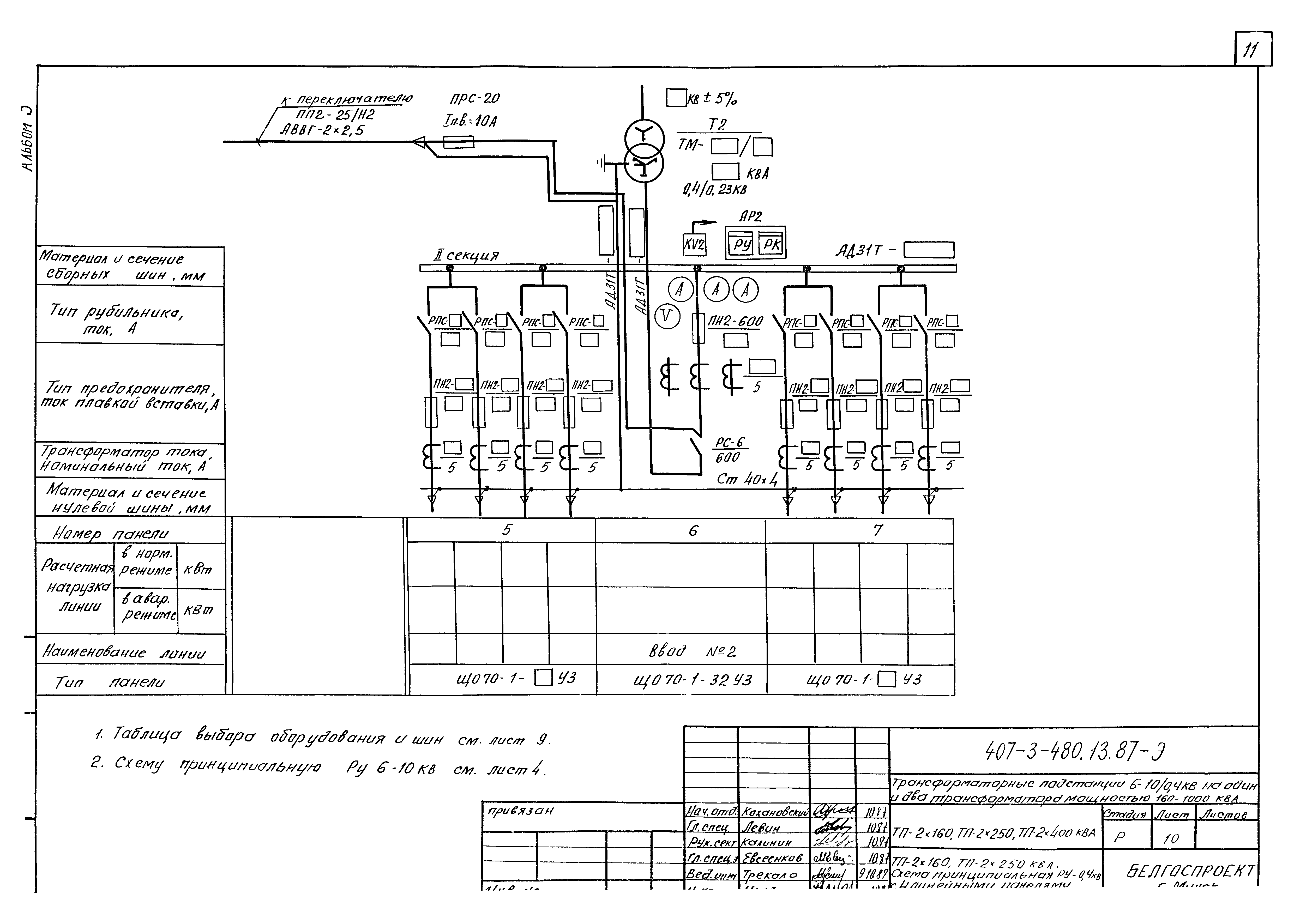 Типовой проект 407-3-480.13.87