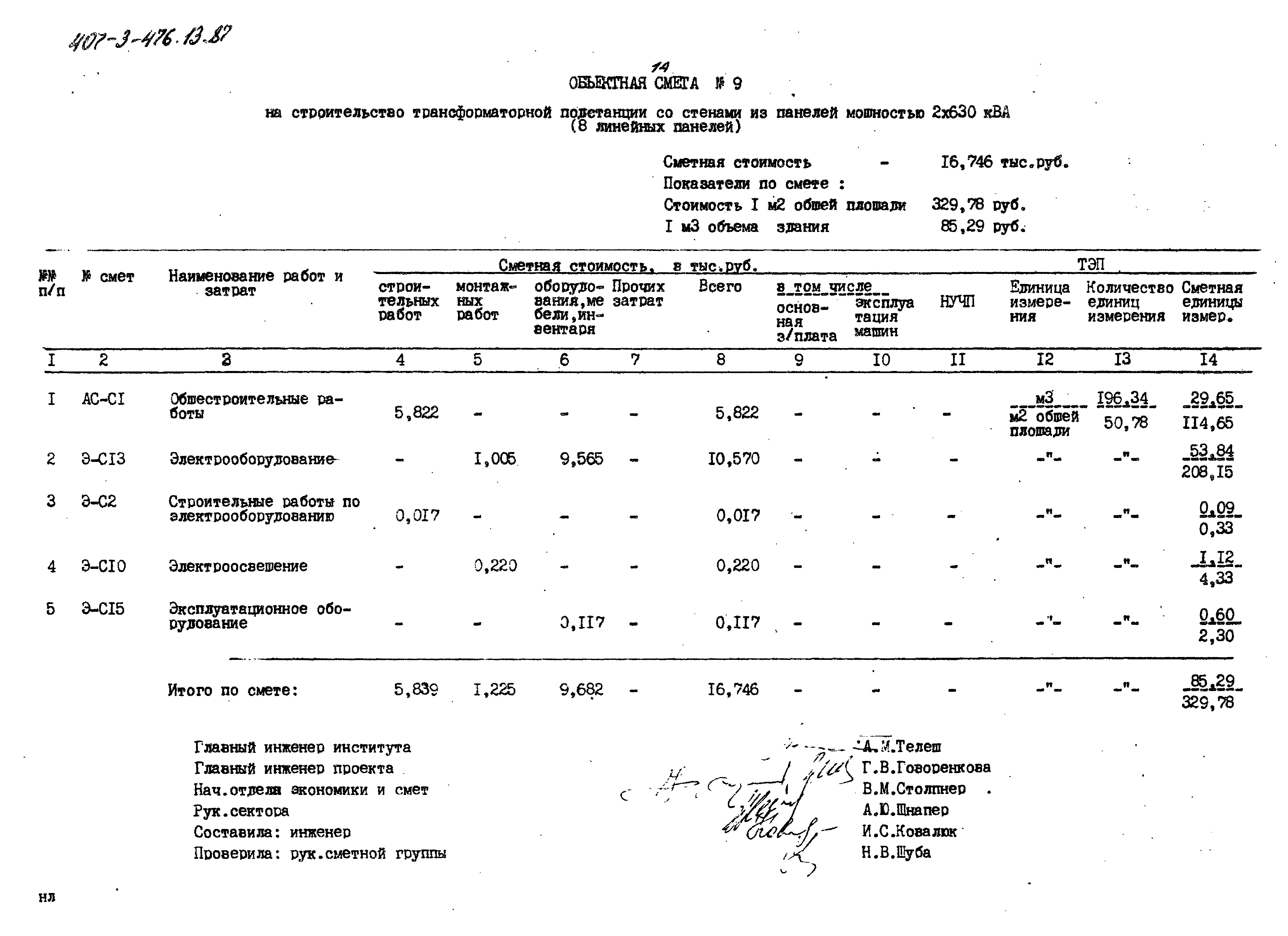 Типовой проект 407-3-476.13.87