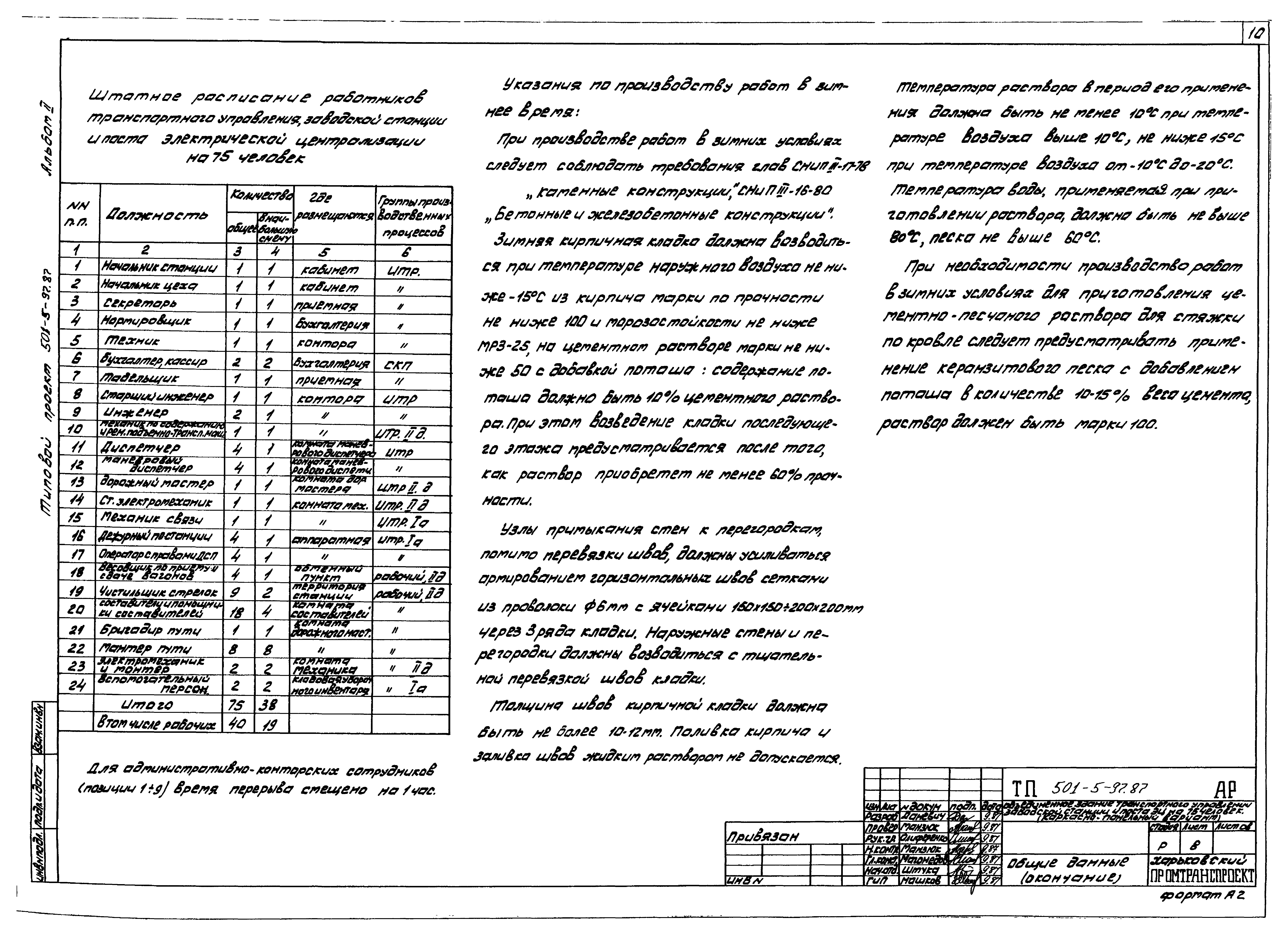 Типовой проект 501-5-97.87