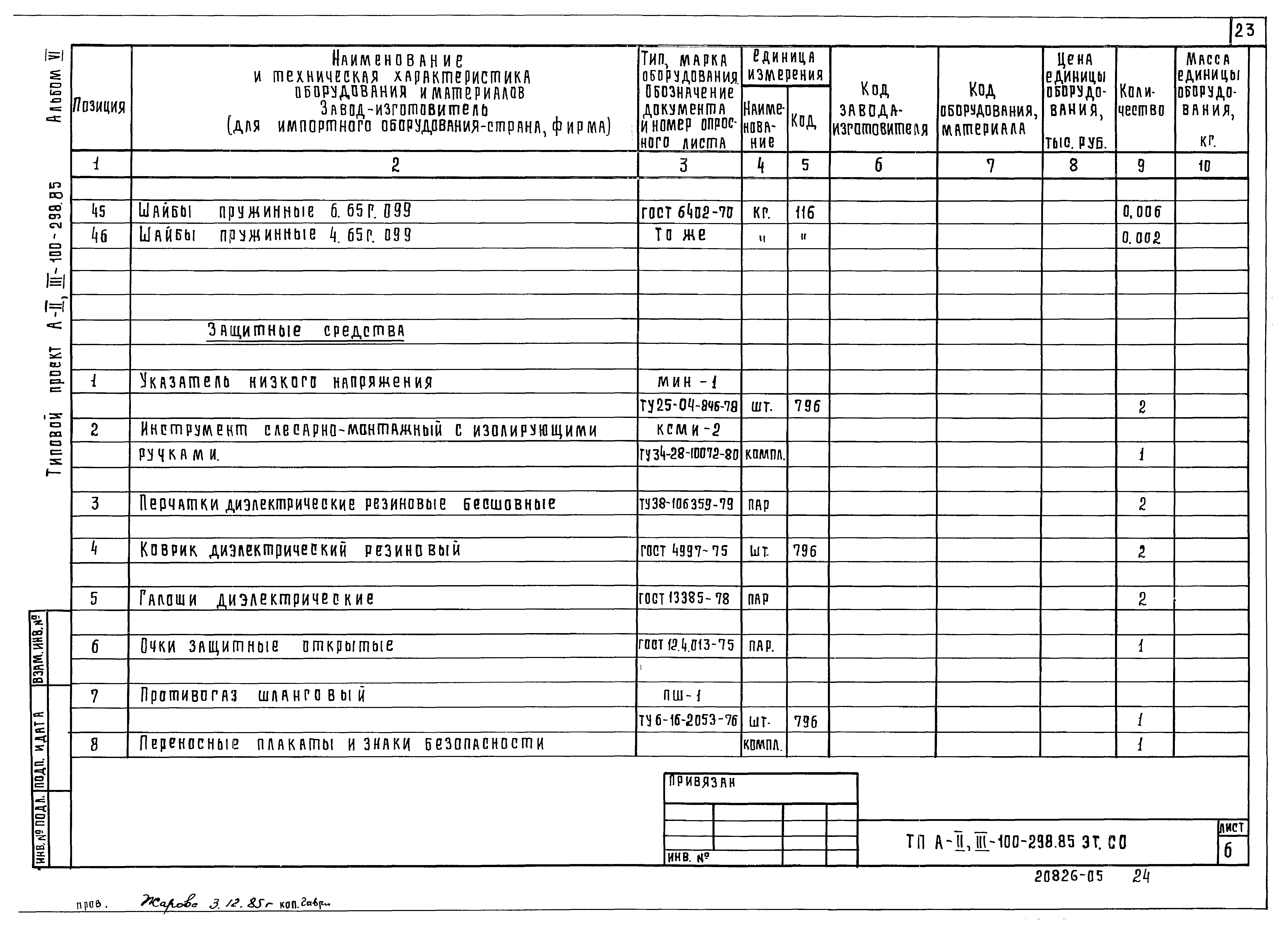 Типовой проект А-II,III-100-298.85