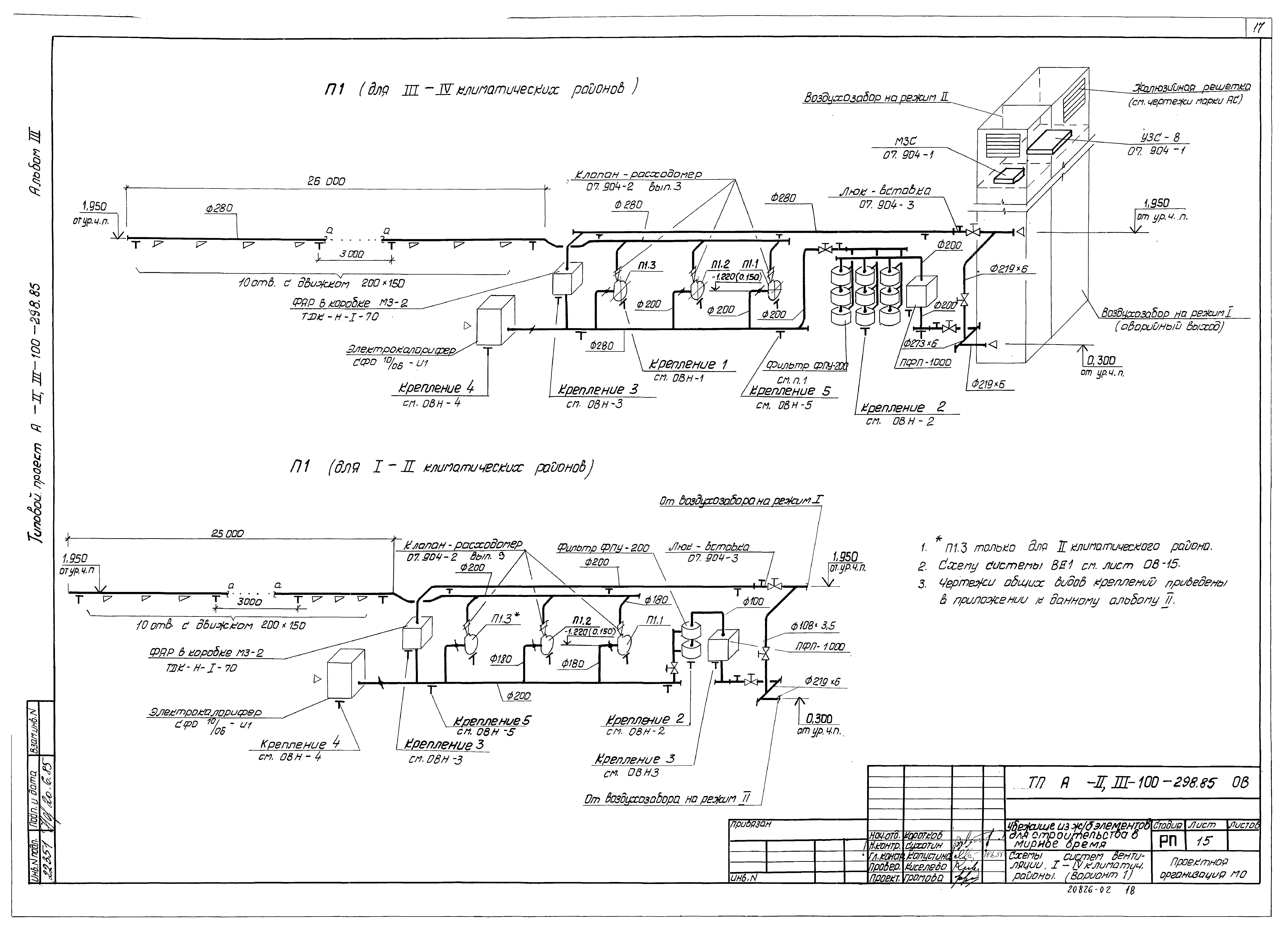 Типовой проект А-II,III-100-298.85