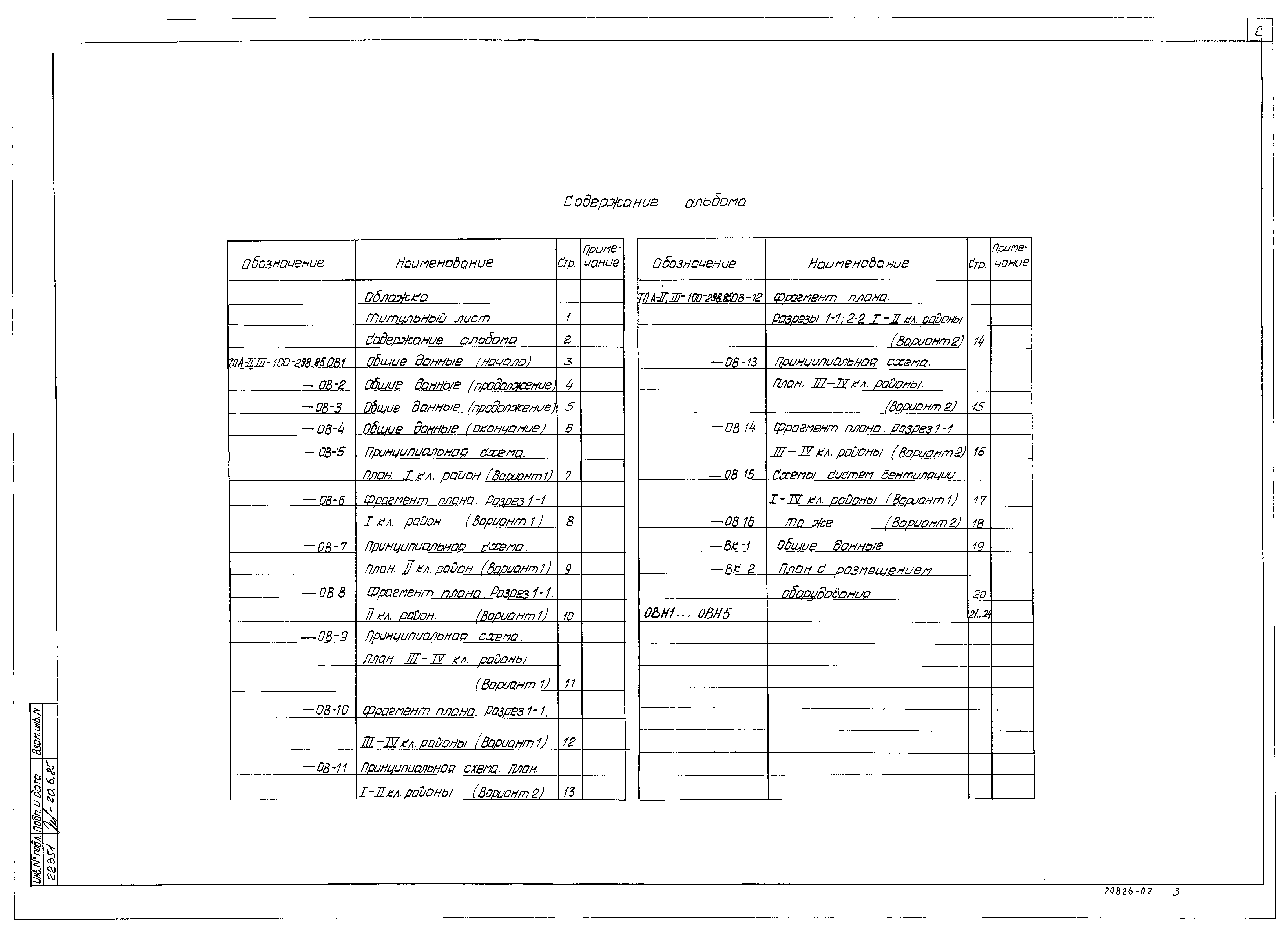 Типовой проект А-II,III-100-298.85