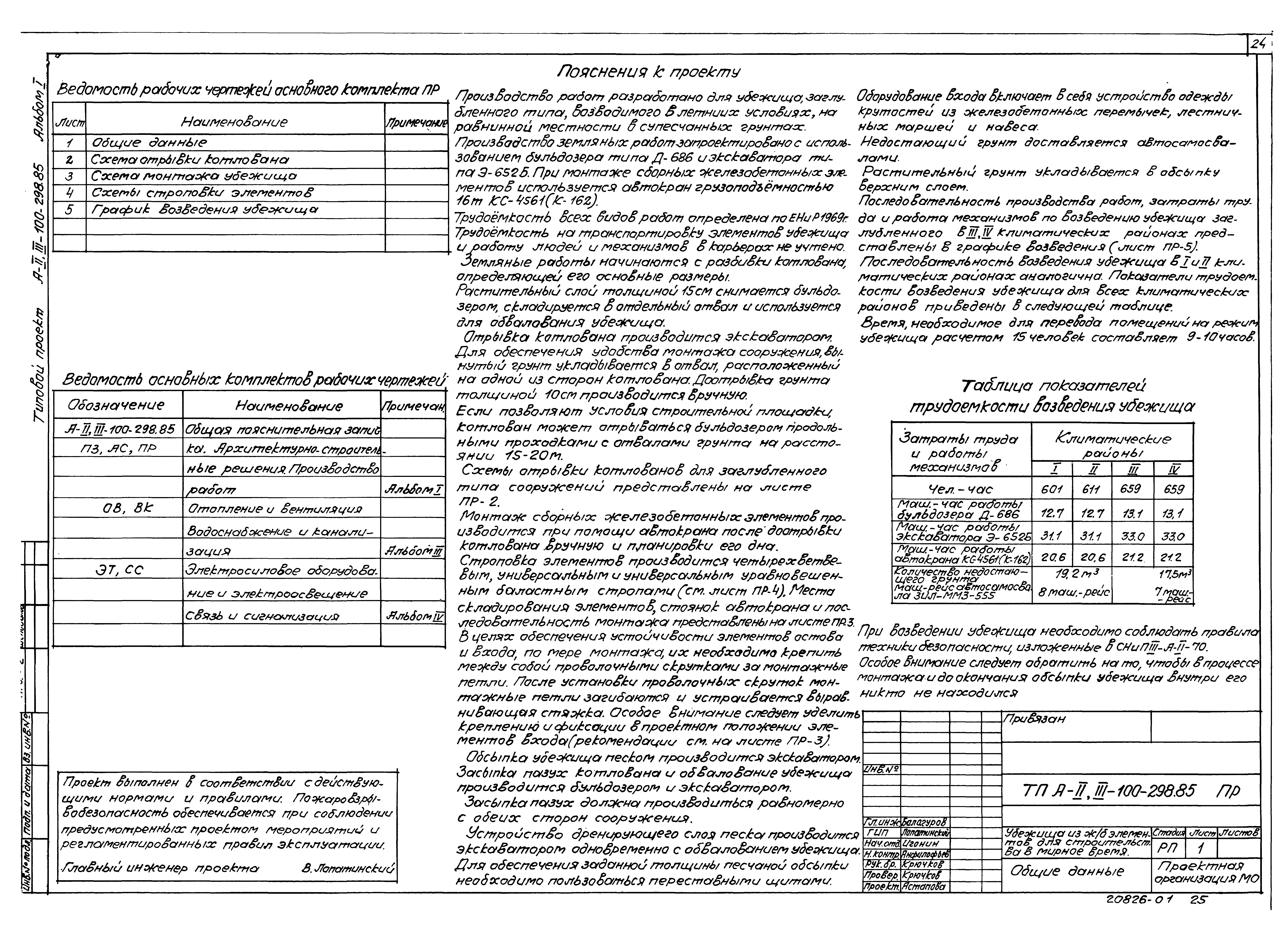 Типовой проект А-II,III-100-298.85