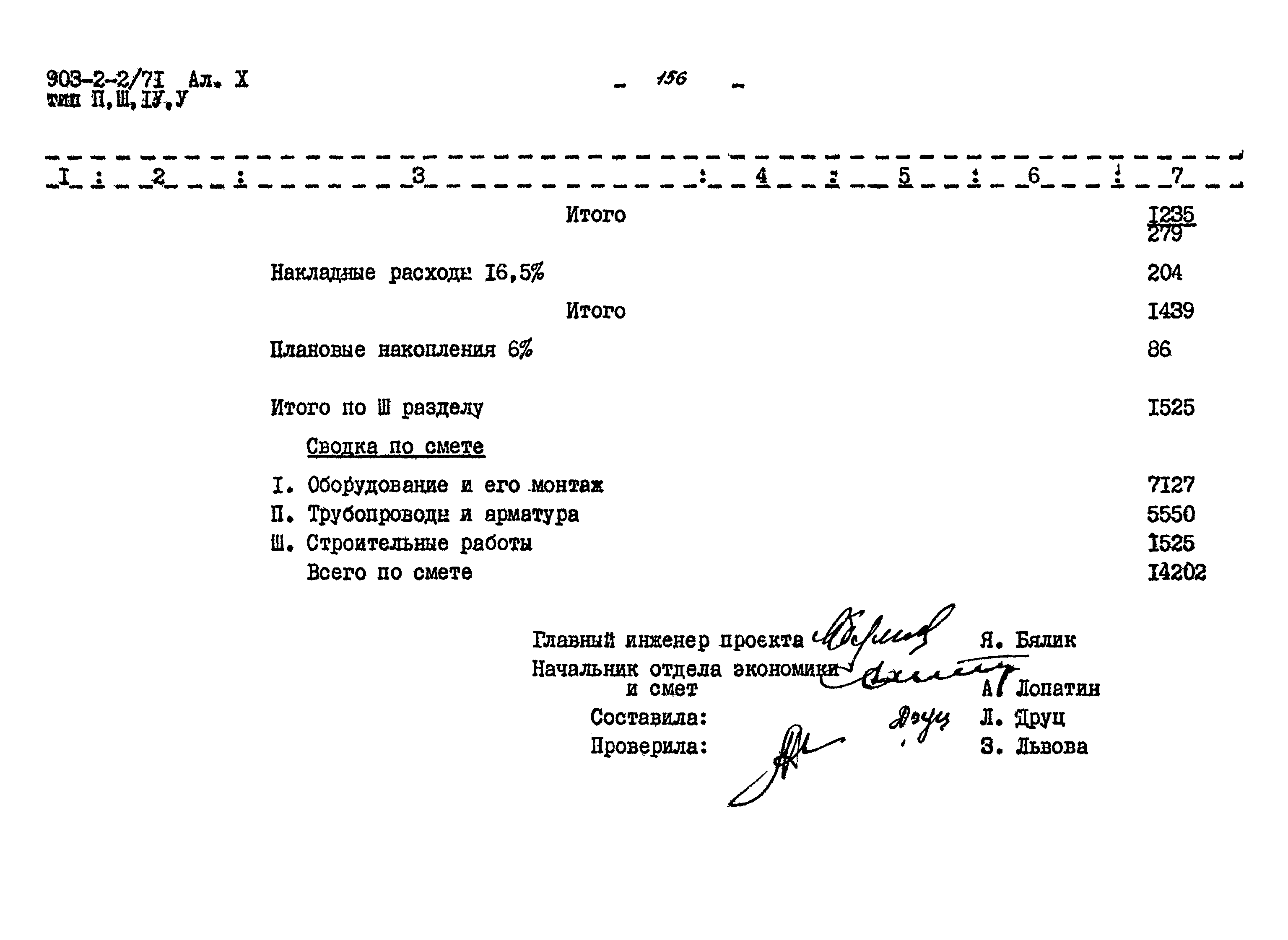 Типовой проект 903-2-2/71