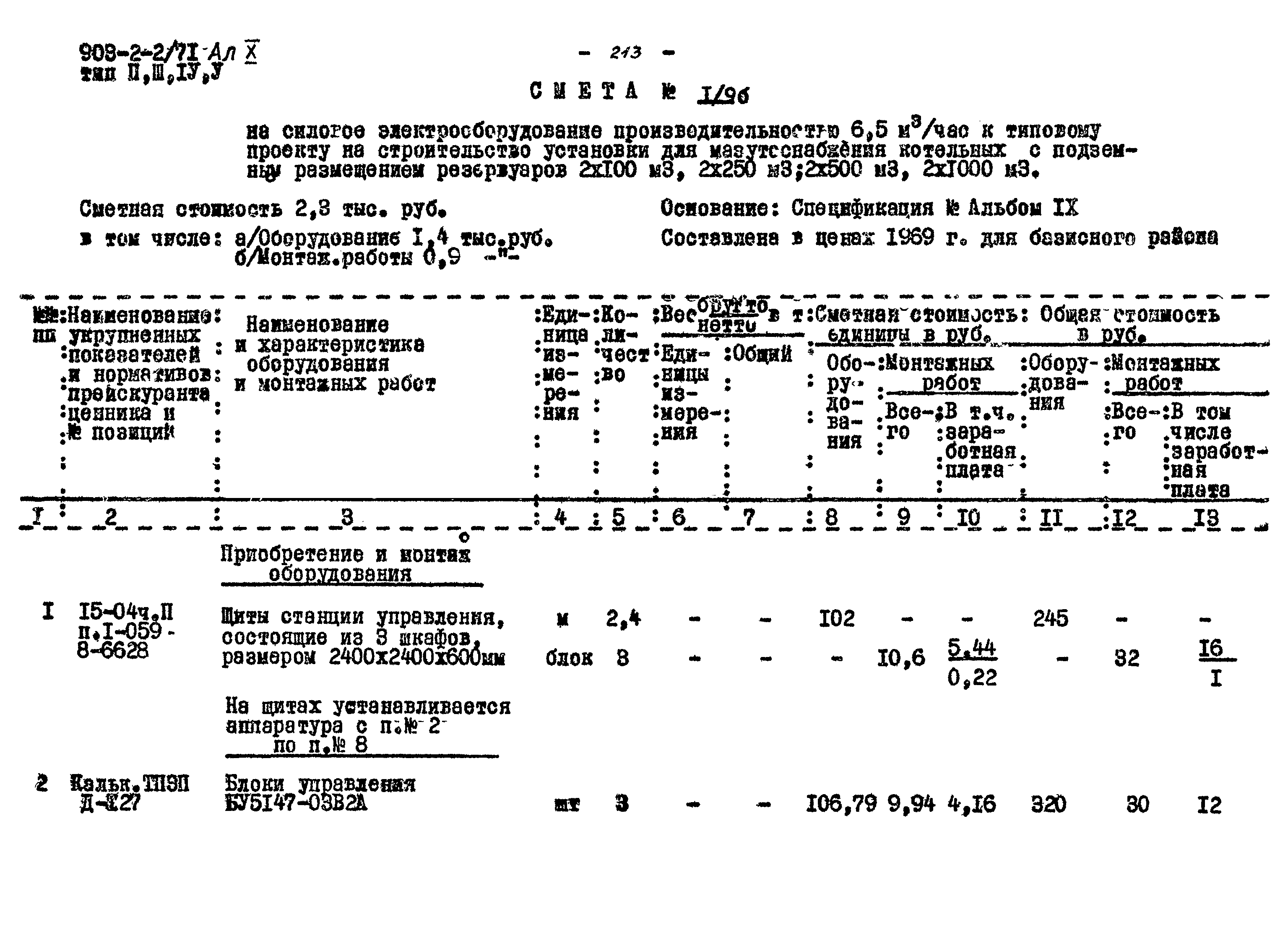 Типовой проект 903-2-2/71