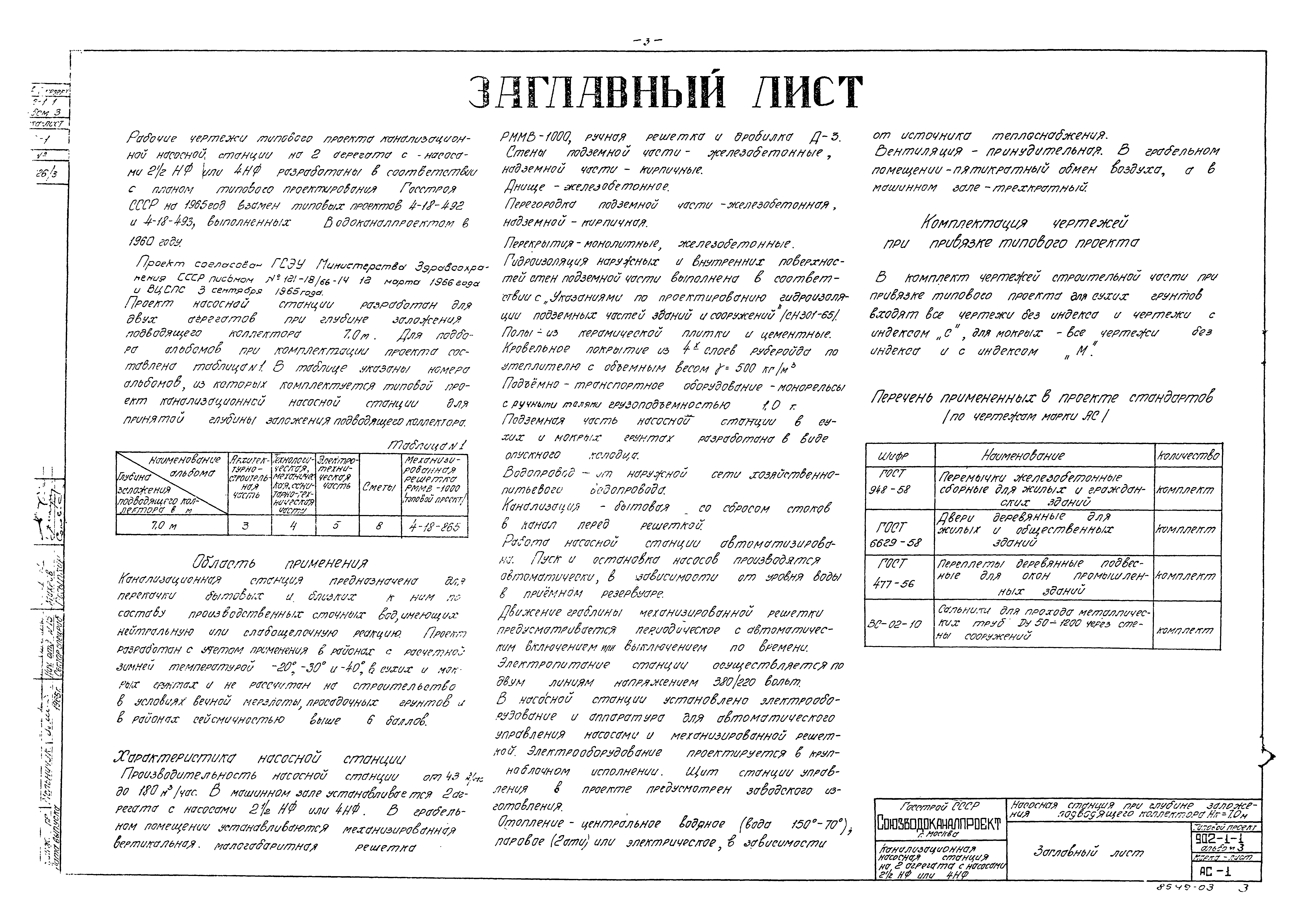 Типовой проект 902-1-1