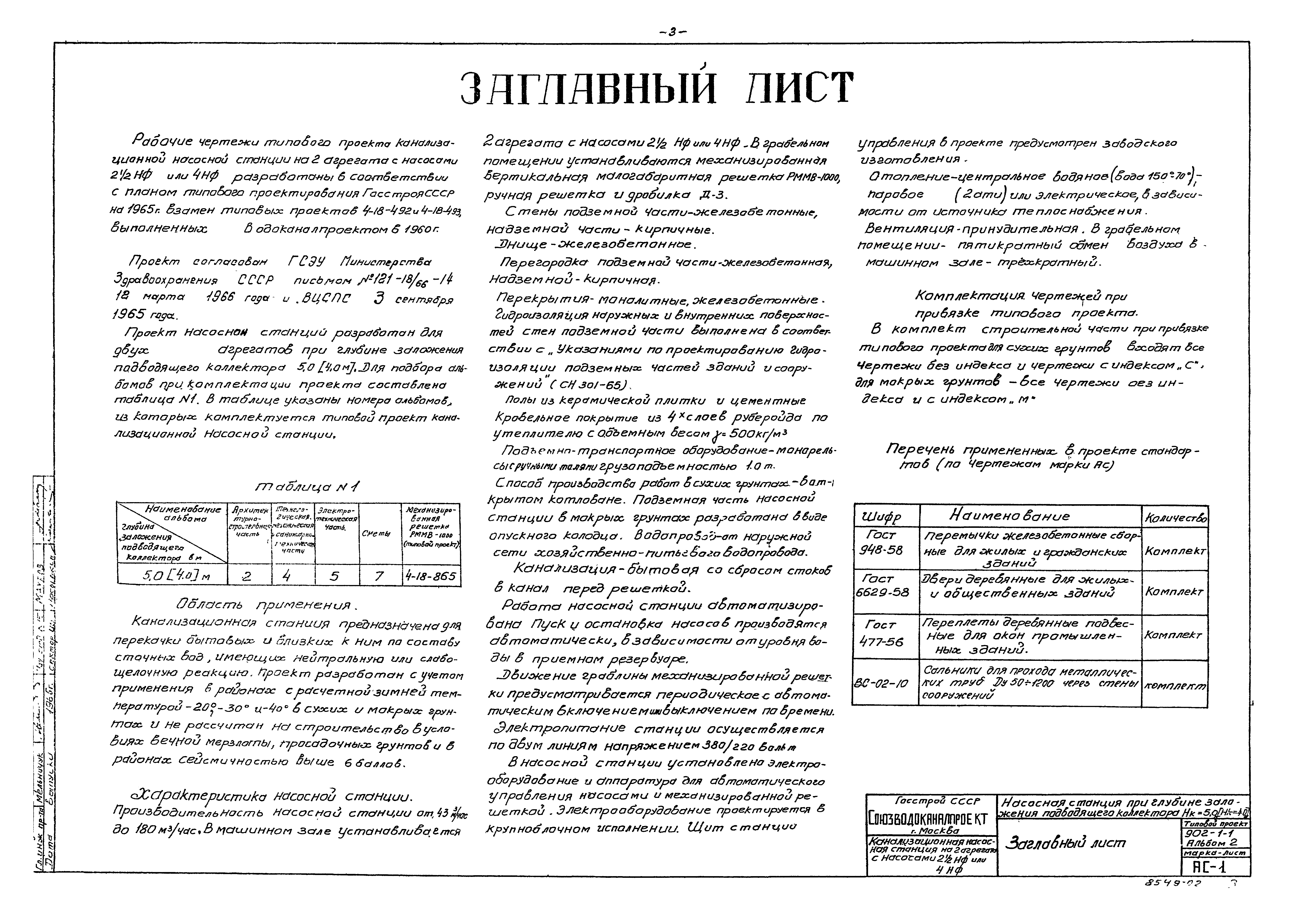 Типовой проект 902-1-1