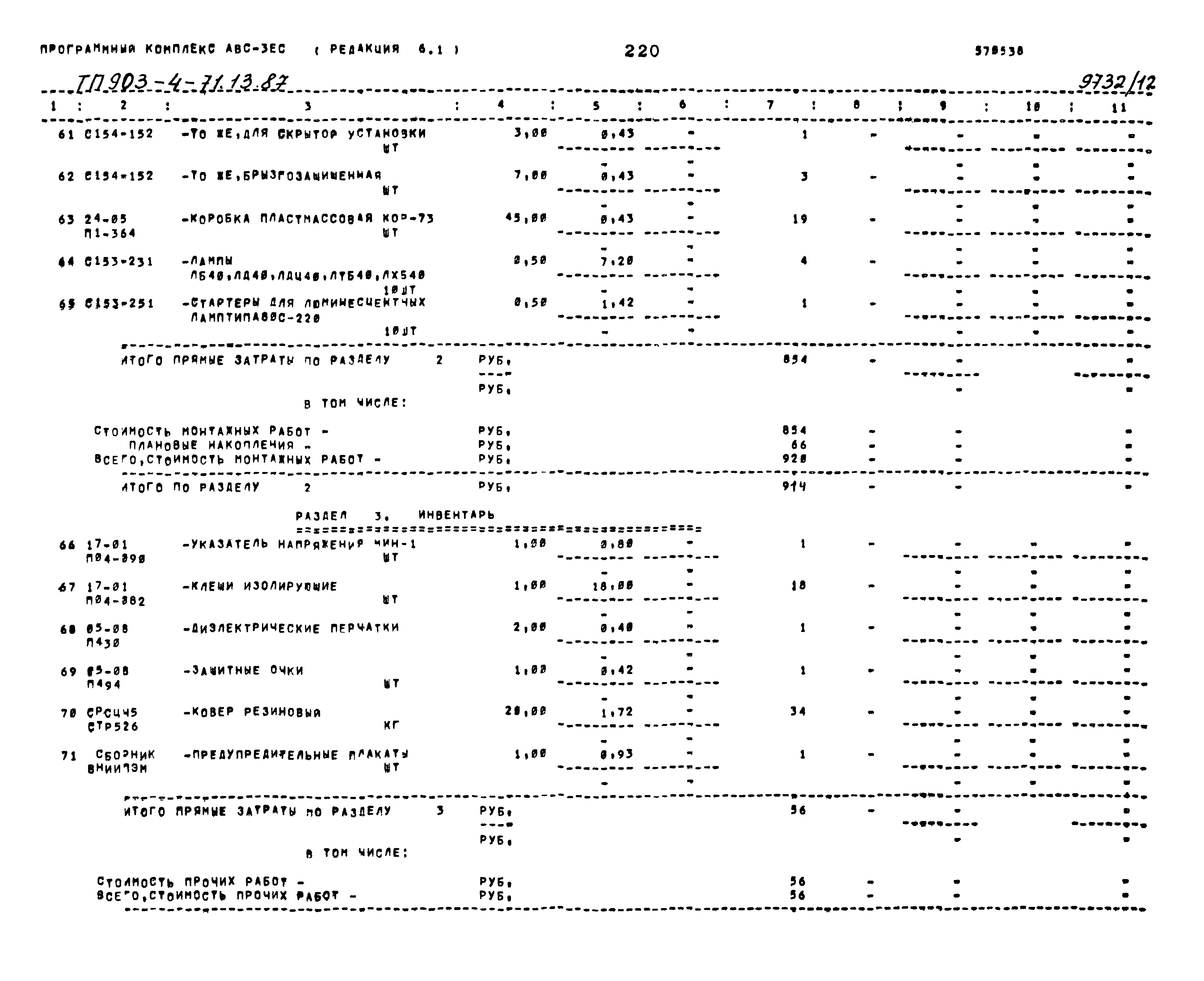 Типовой проект 903-4-71.13.87