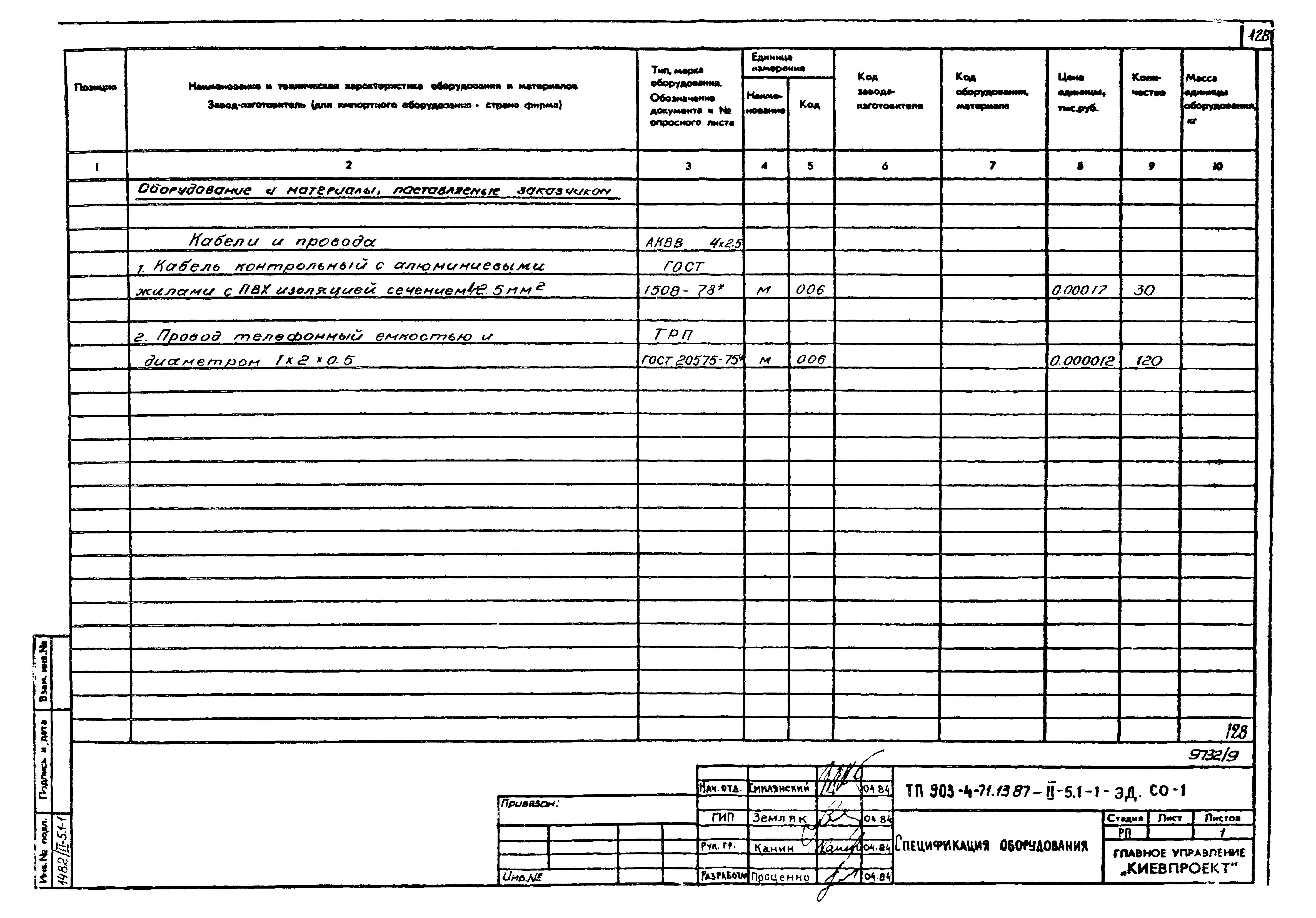 Типовой проект 903-4-71.13.87