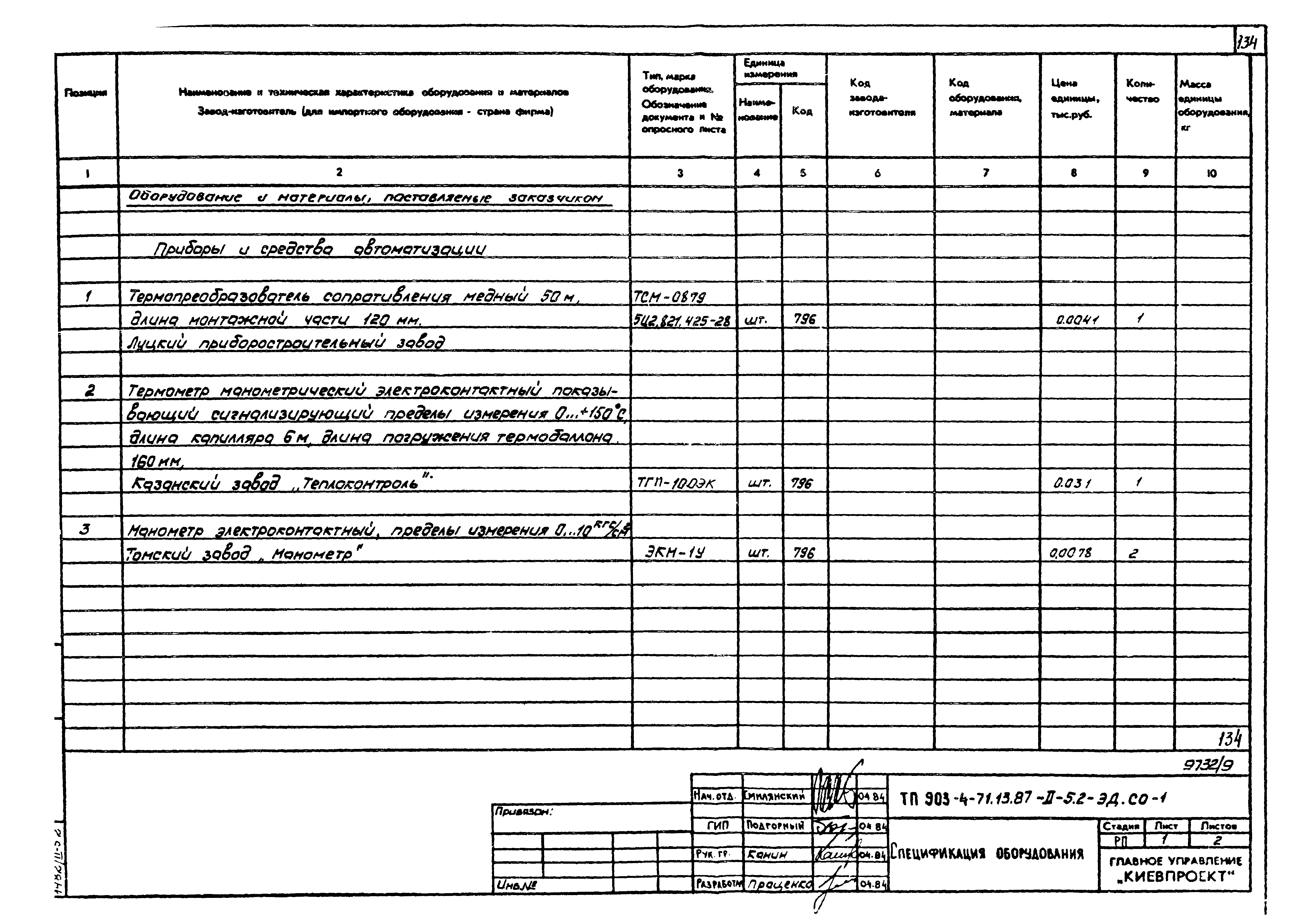 Типовой проект 903-4-71.13.87
