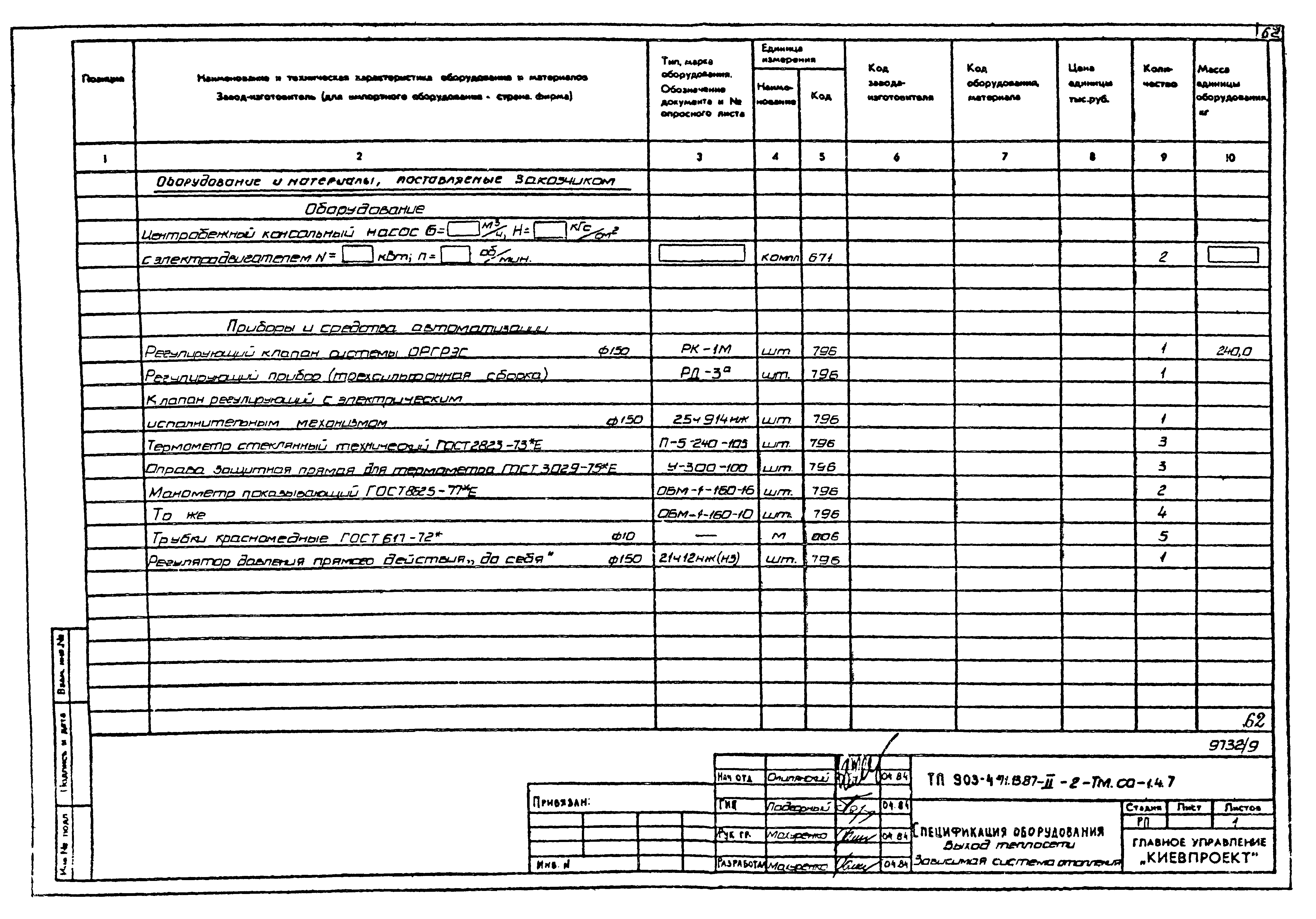 Типовой проект 903-4-71.13.87