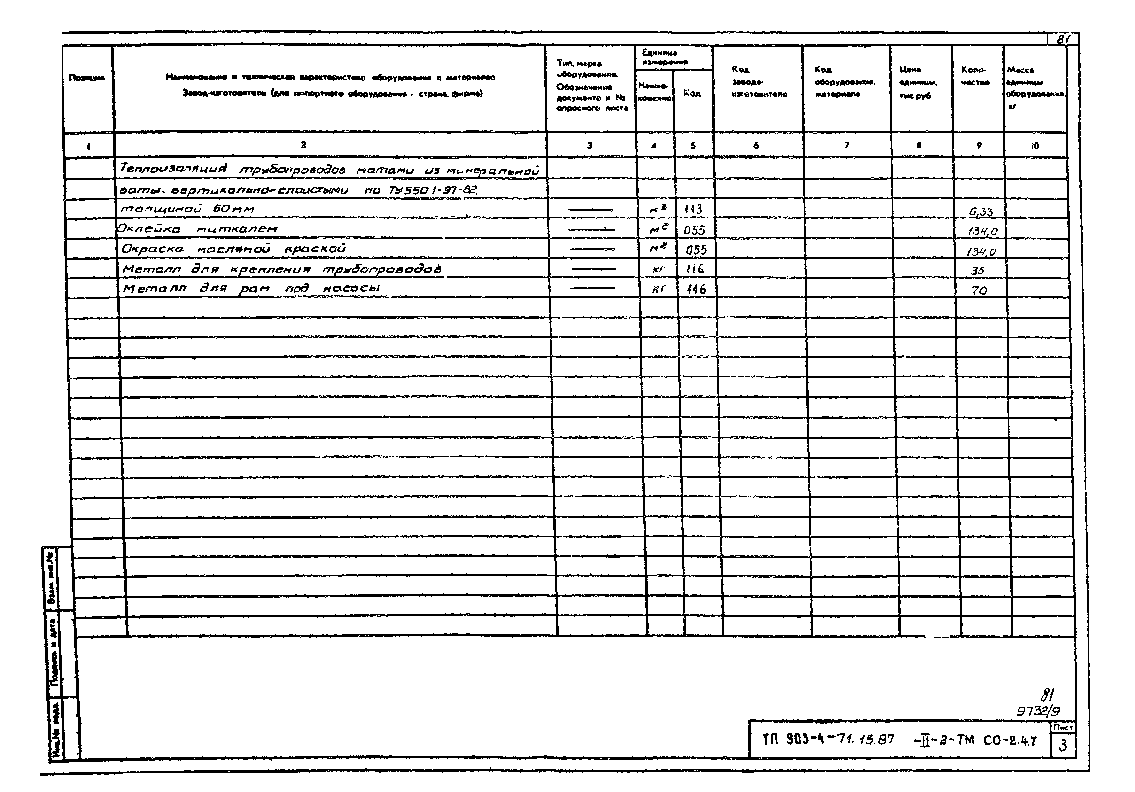 Типовой проект 903-4-71.13.87