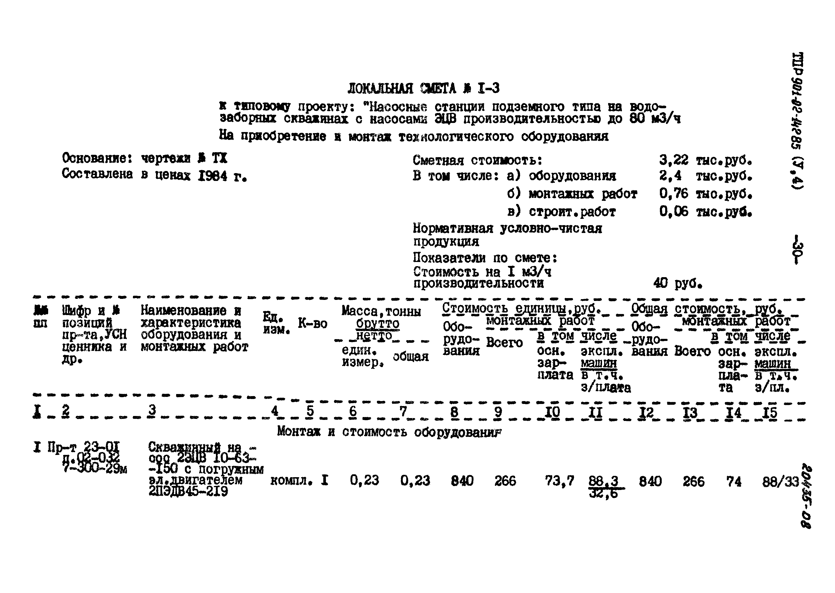 Типовые проектные решения 901-02-142.85