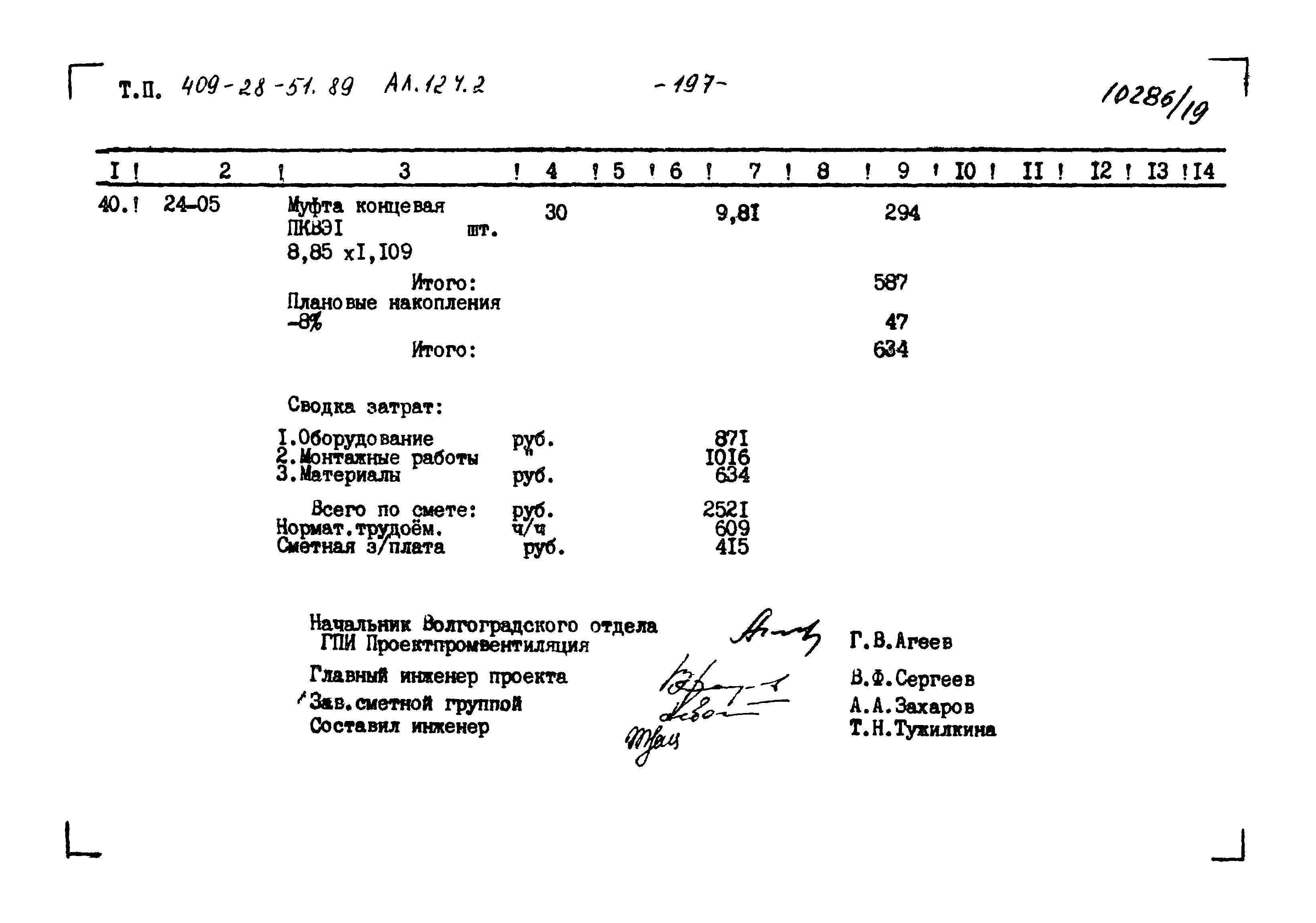 Типовой проект 409-28-51.89