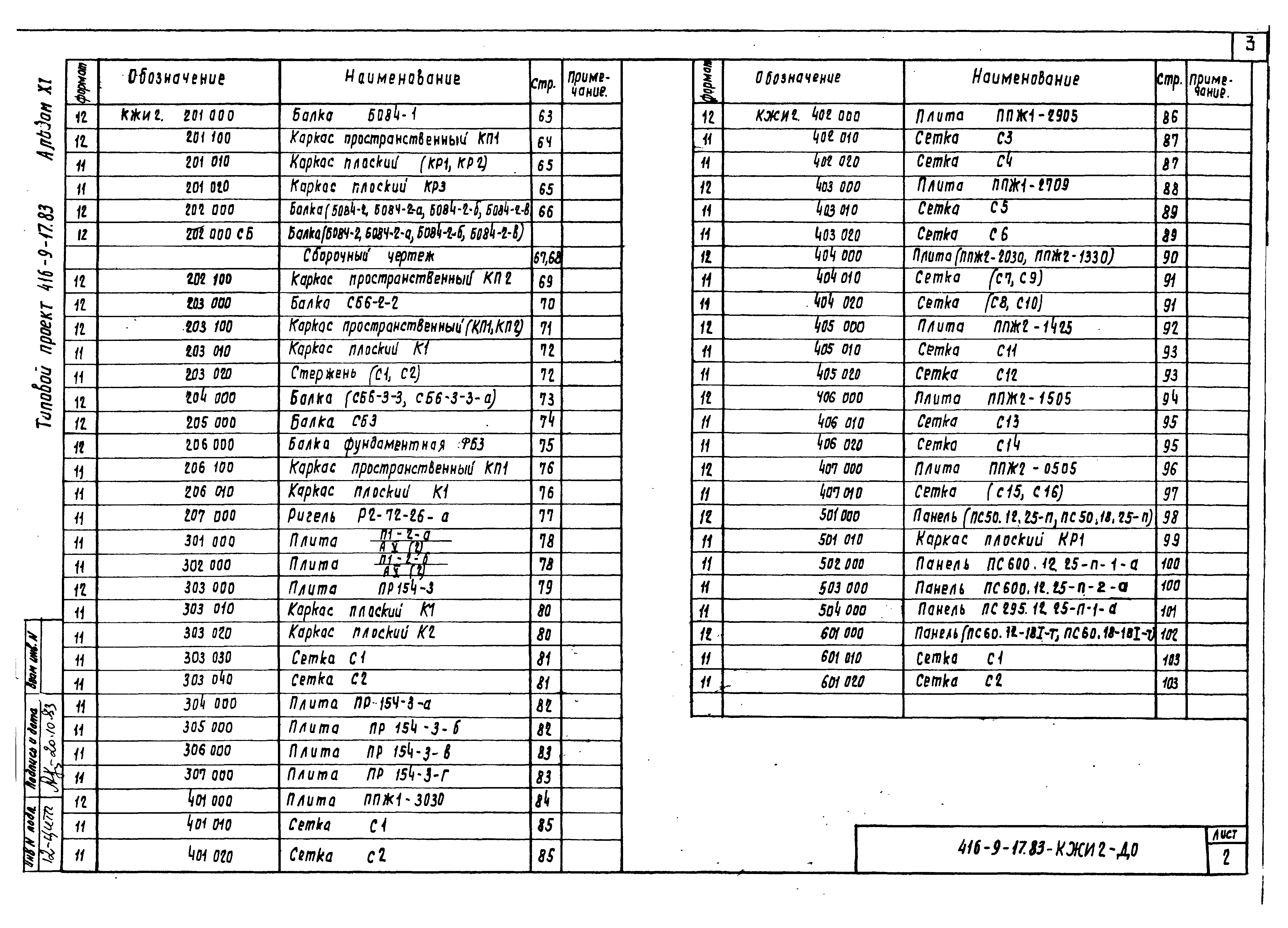 Типовой проект 416-9-17.83