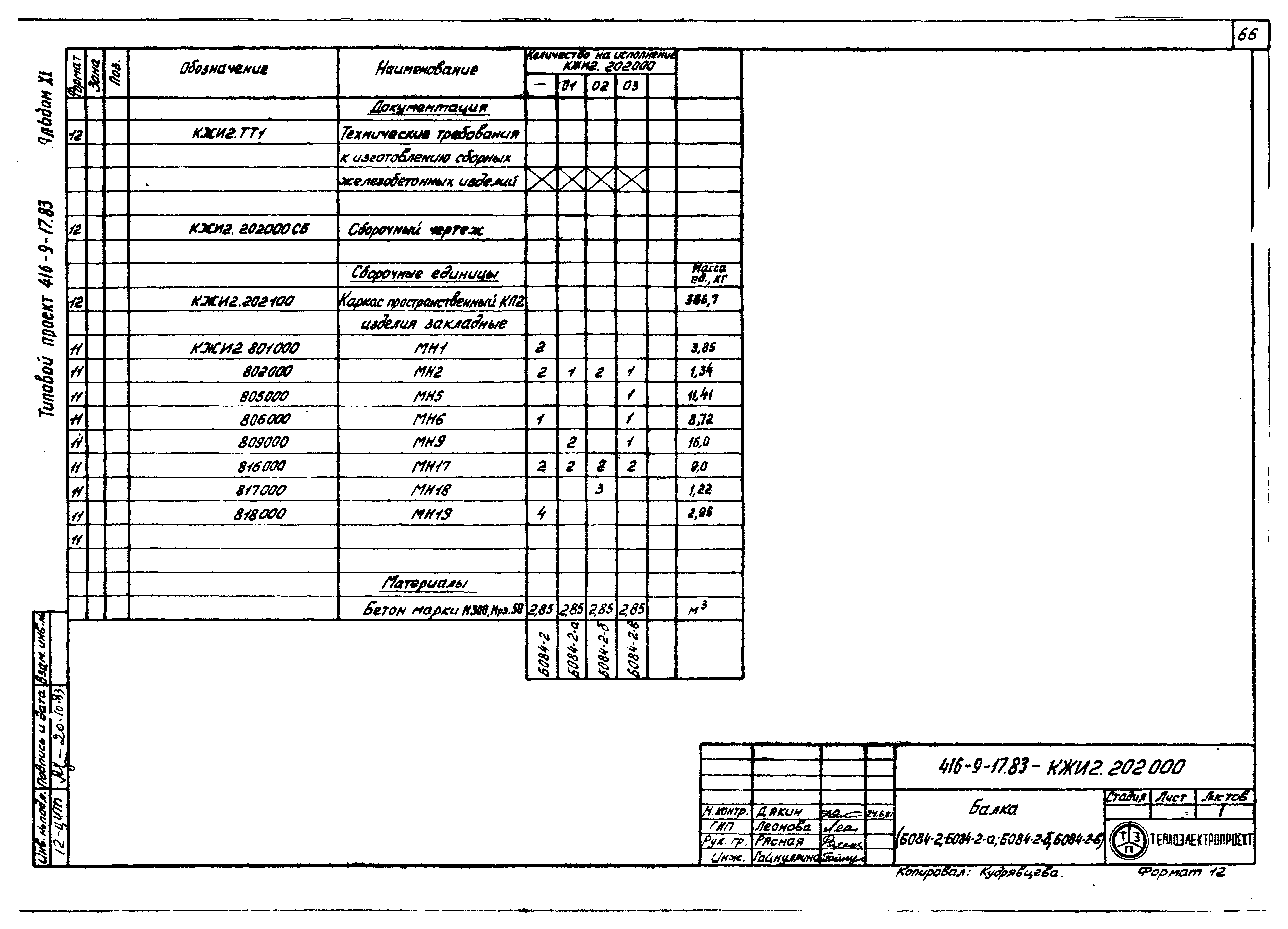 Типовой проект 416-9-17.83