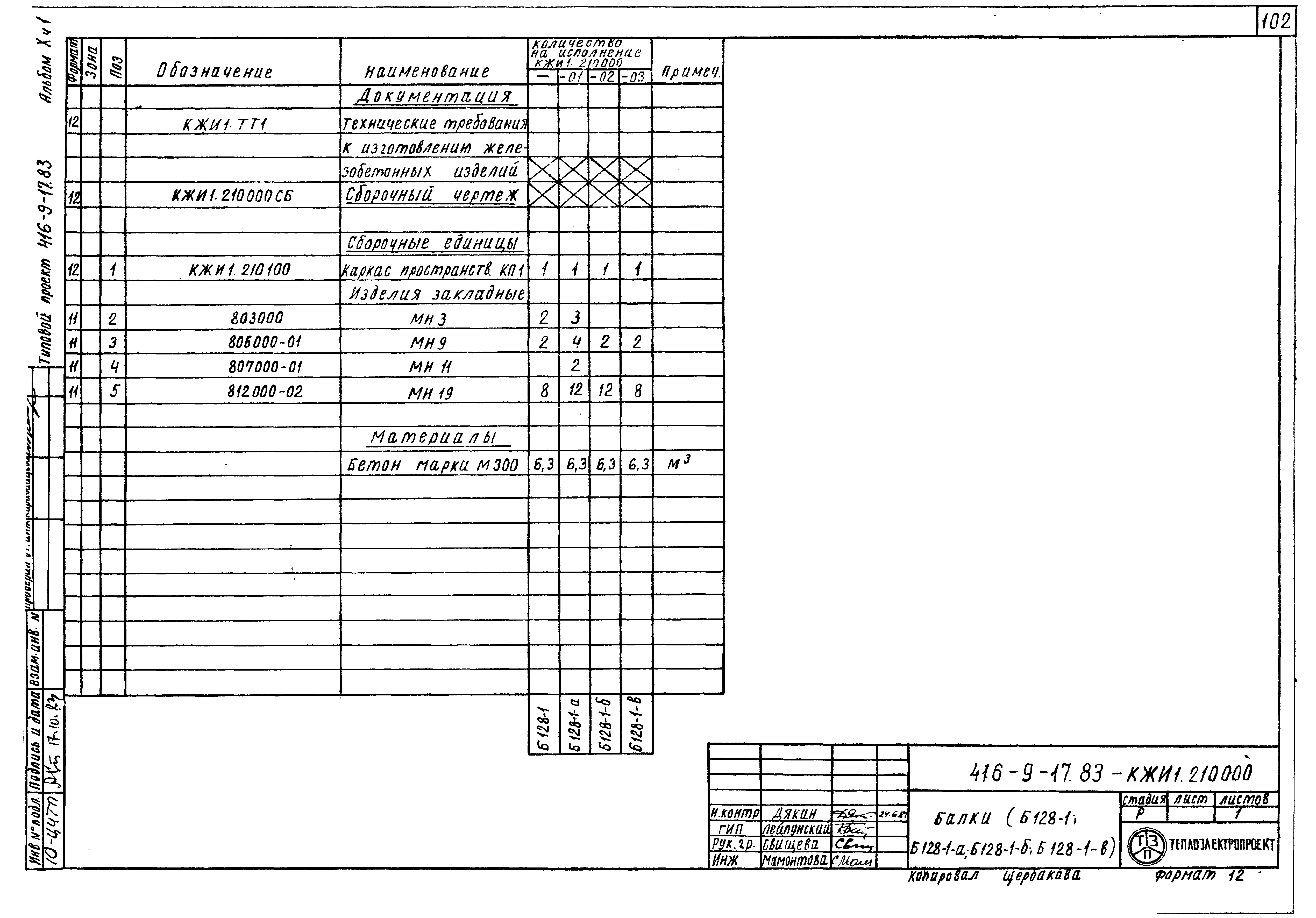 Типовой проект 416-9-17.83