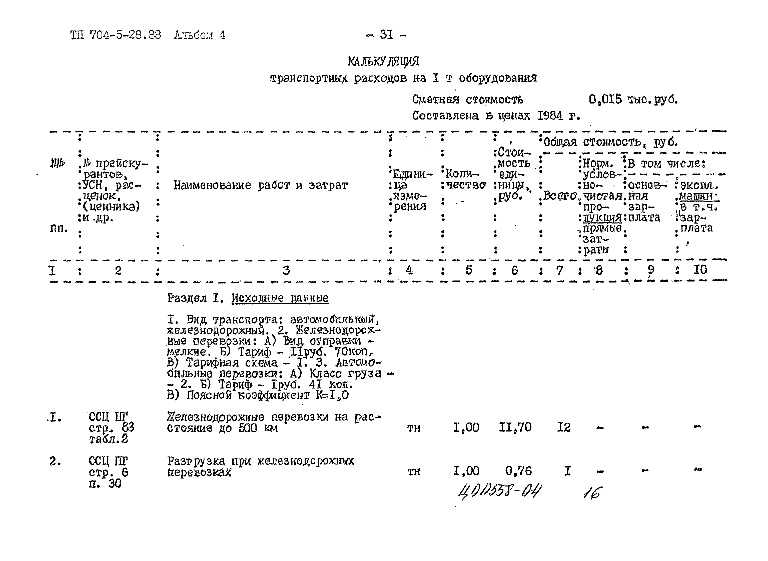 Типовой проект 704-5-28.88
