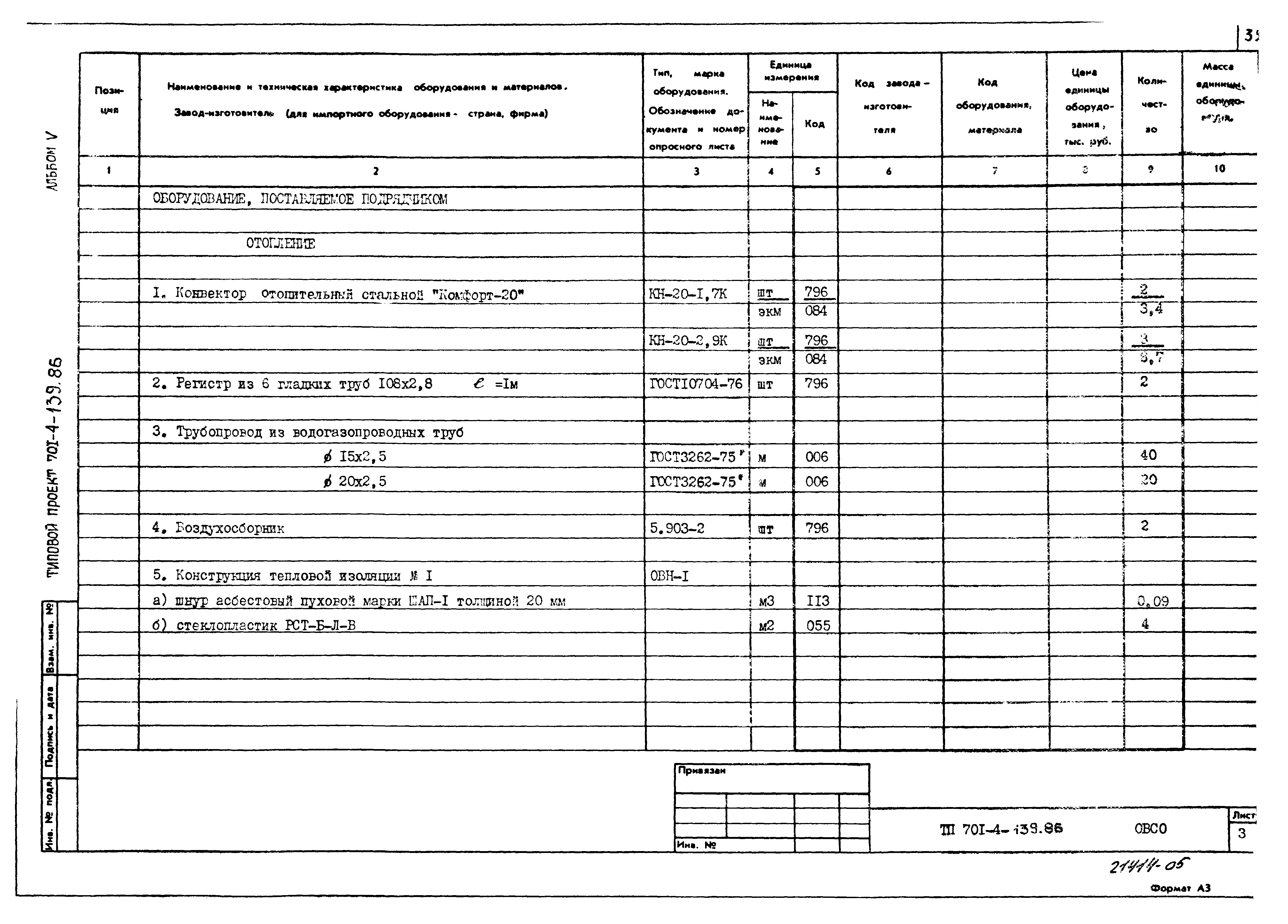 Типовой проект 701-4-139.86