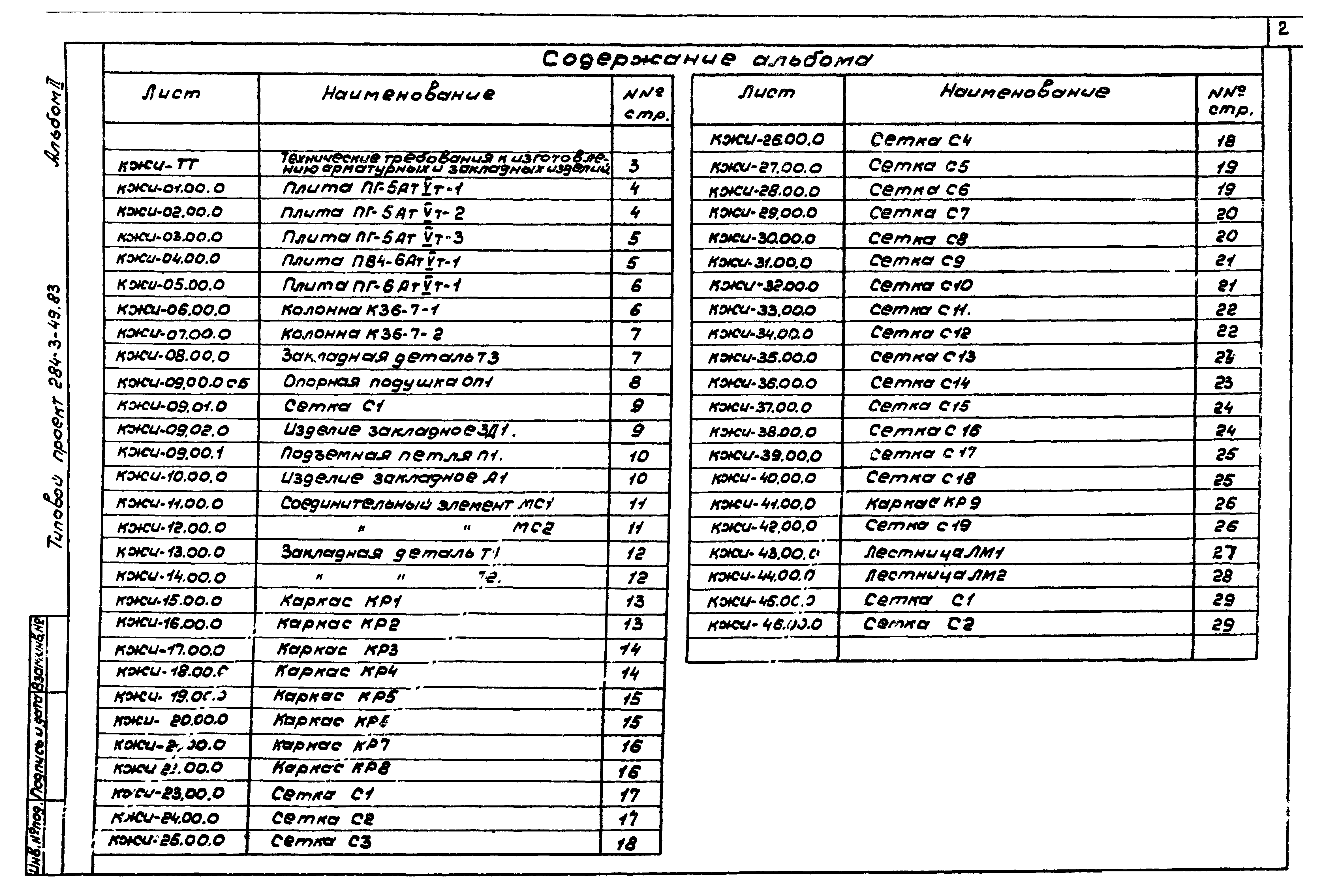 Типовой проект 284-3-49.83