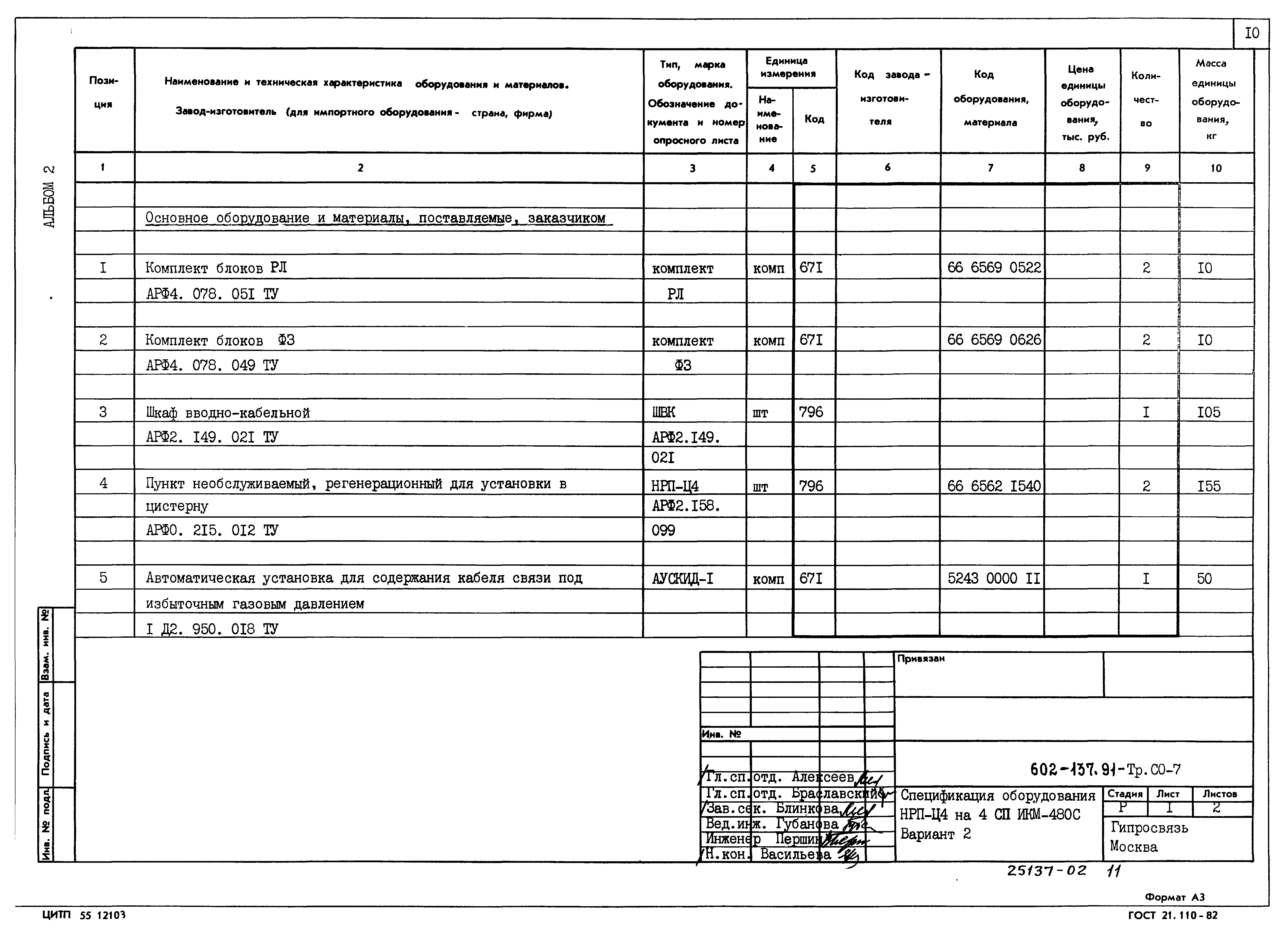Типовой проект 602-137.91
