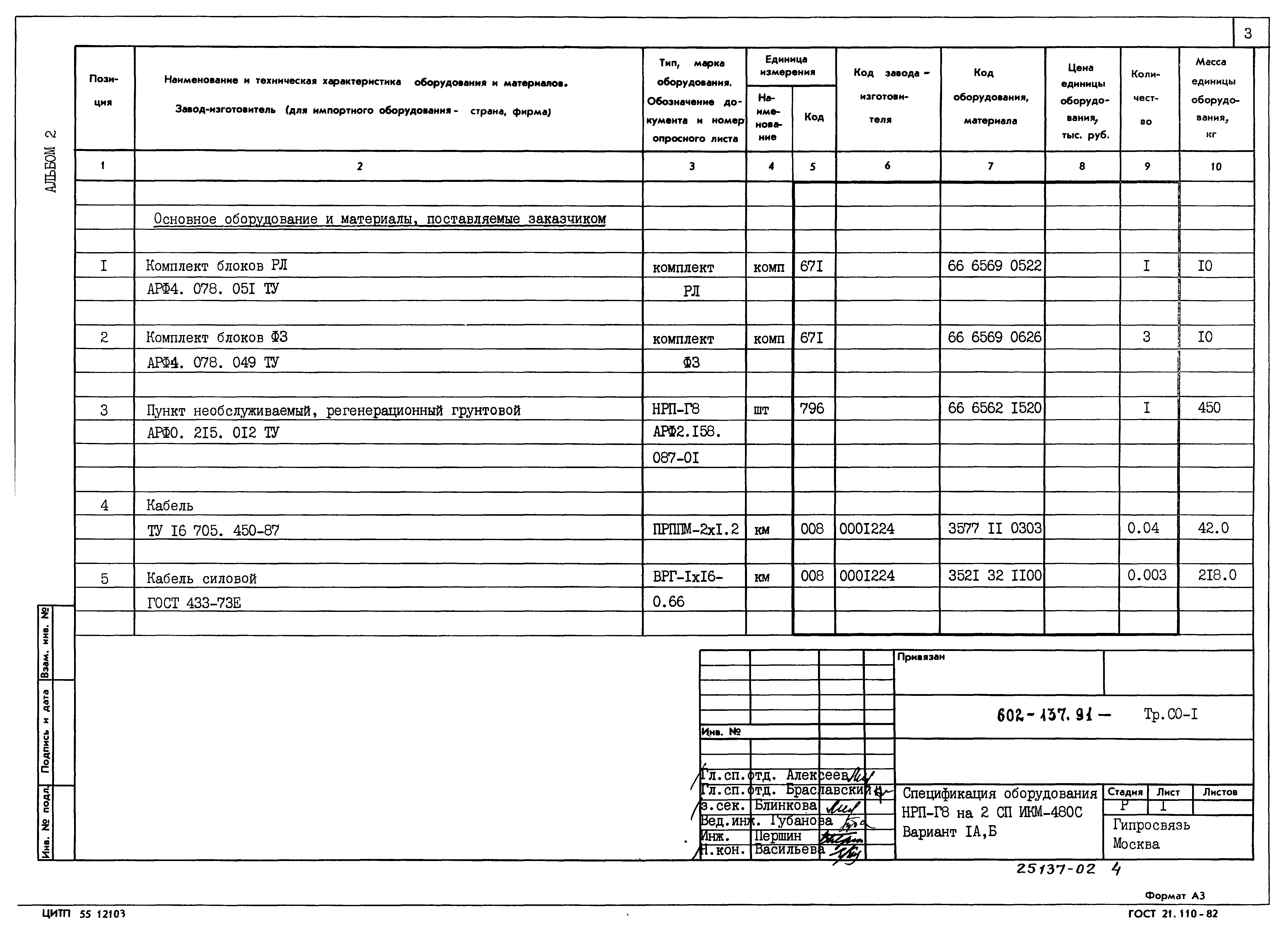 Типовой проект 602-137.91