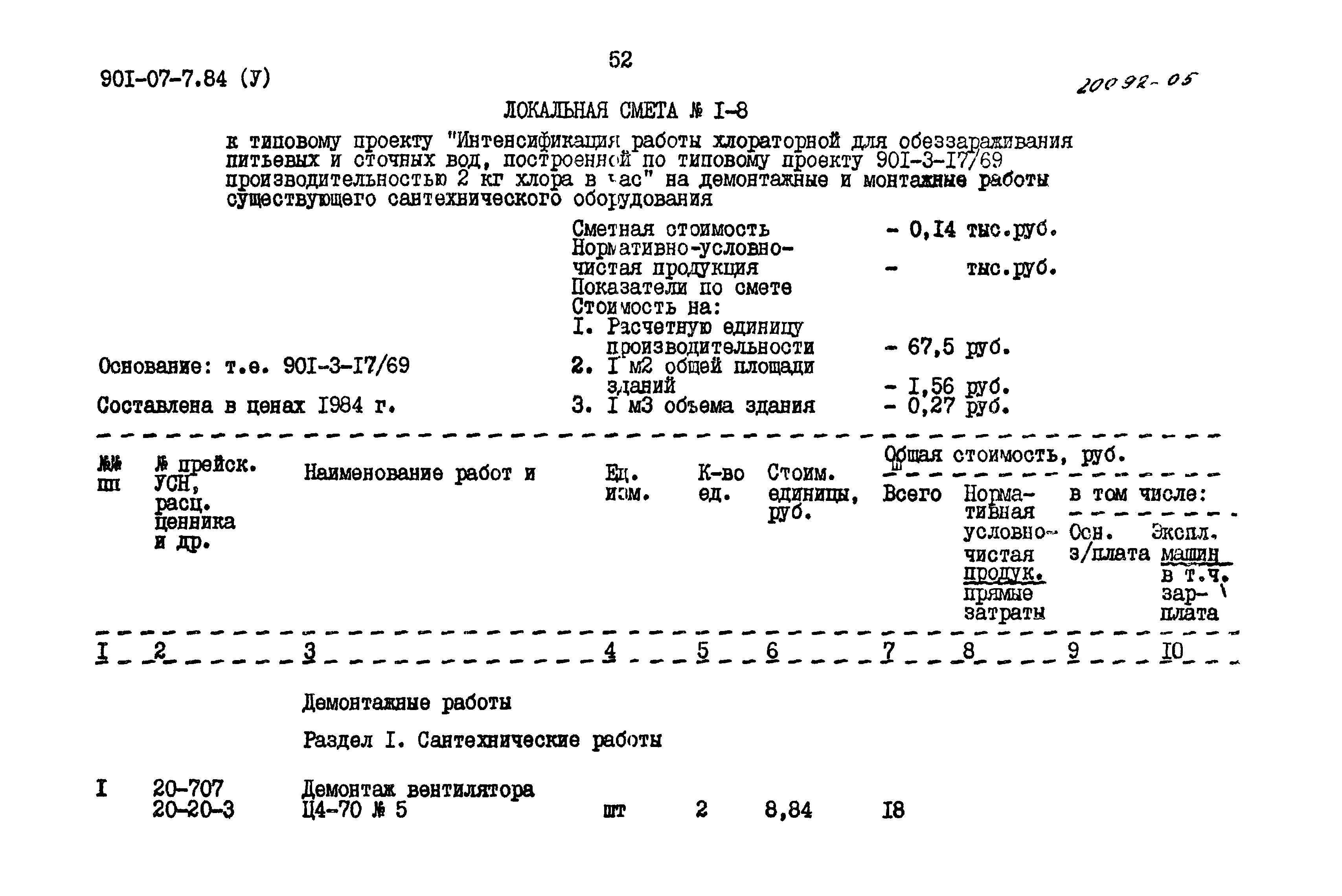 Типовые проектные решения 901-07-7.84