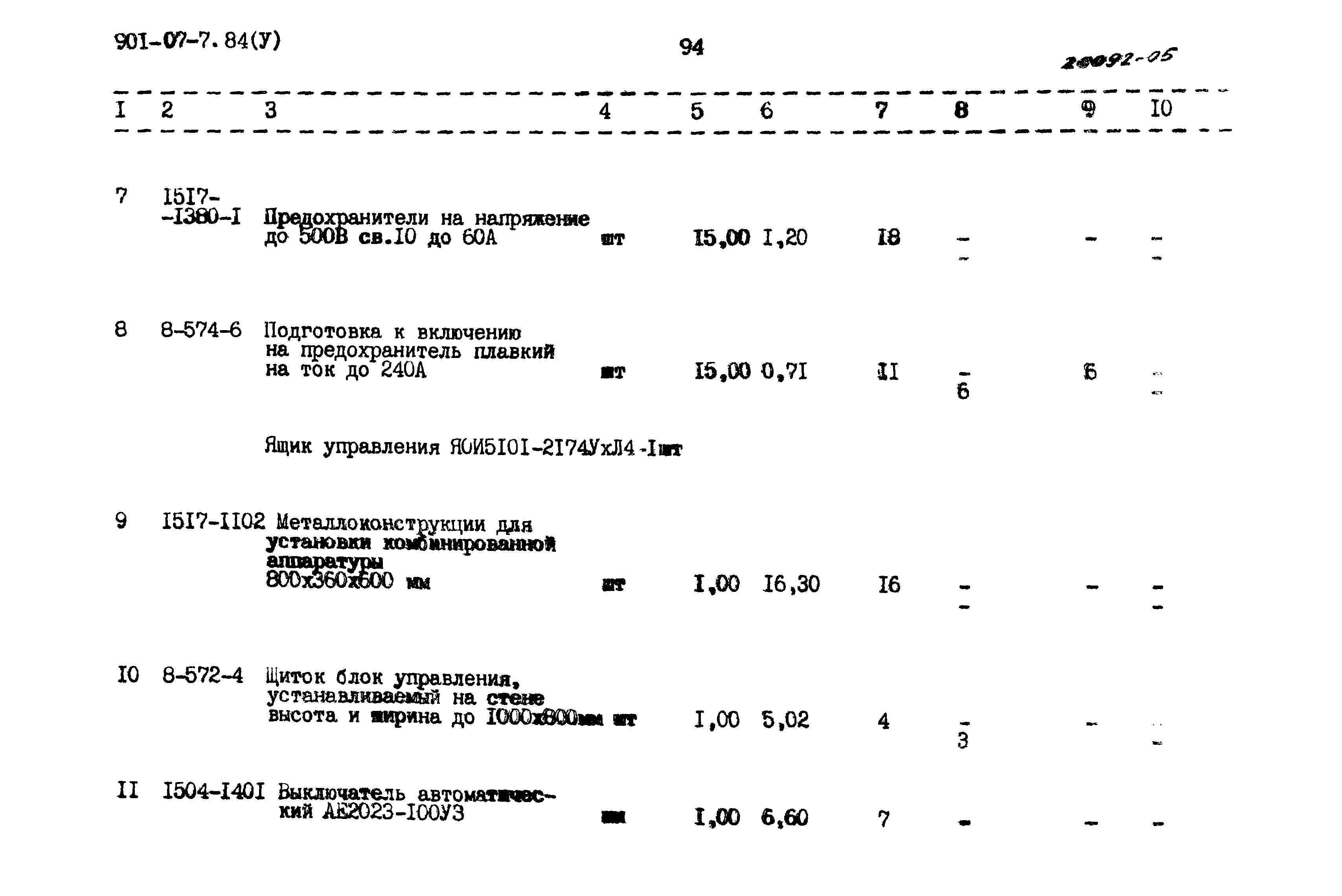 Типовые проектные решения 901-07-7.84