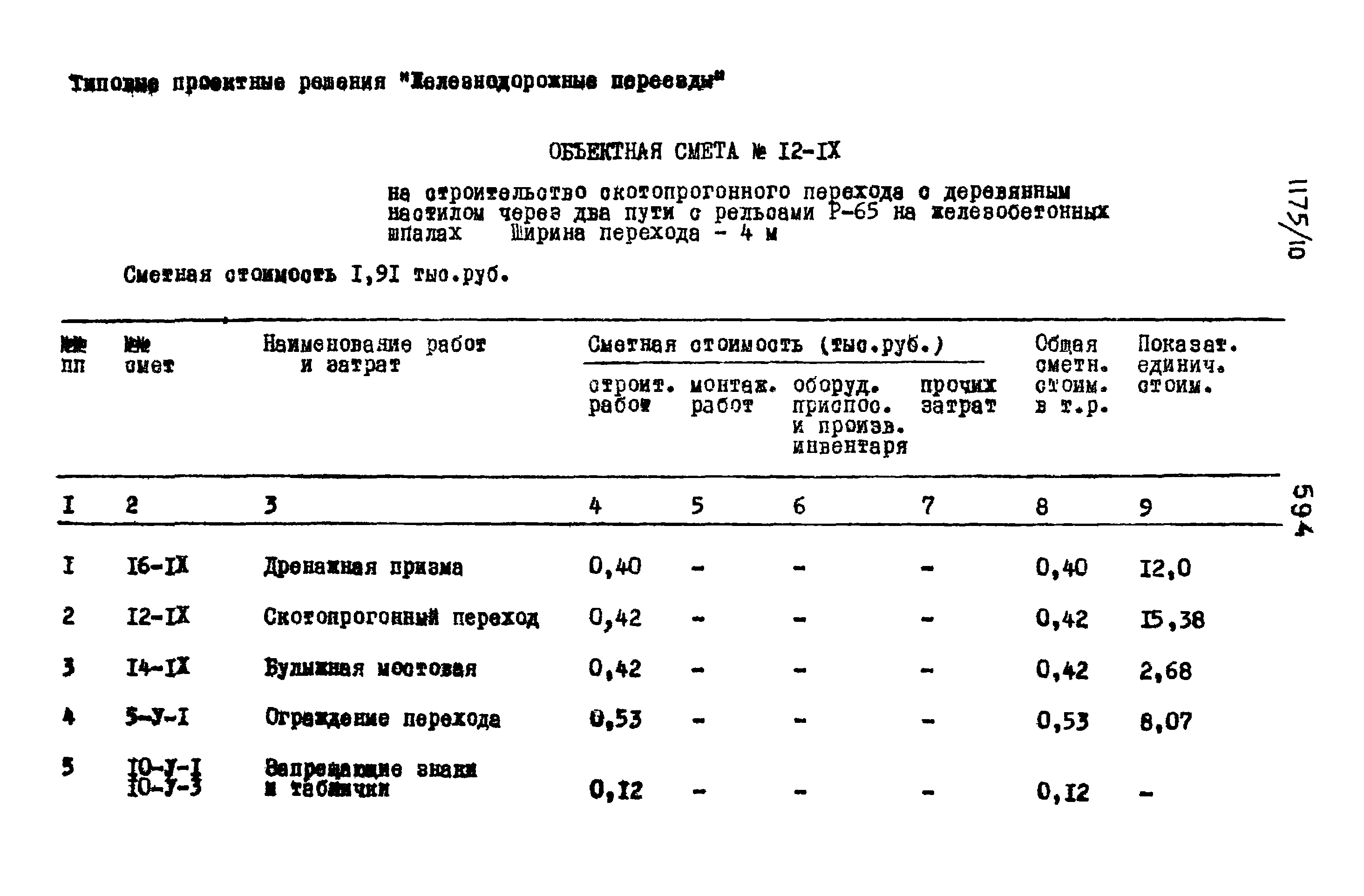 Типовые проектные решения 501-0-118