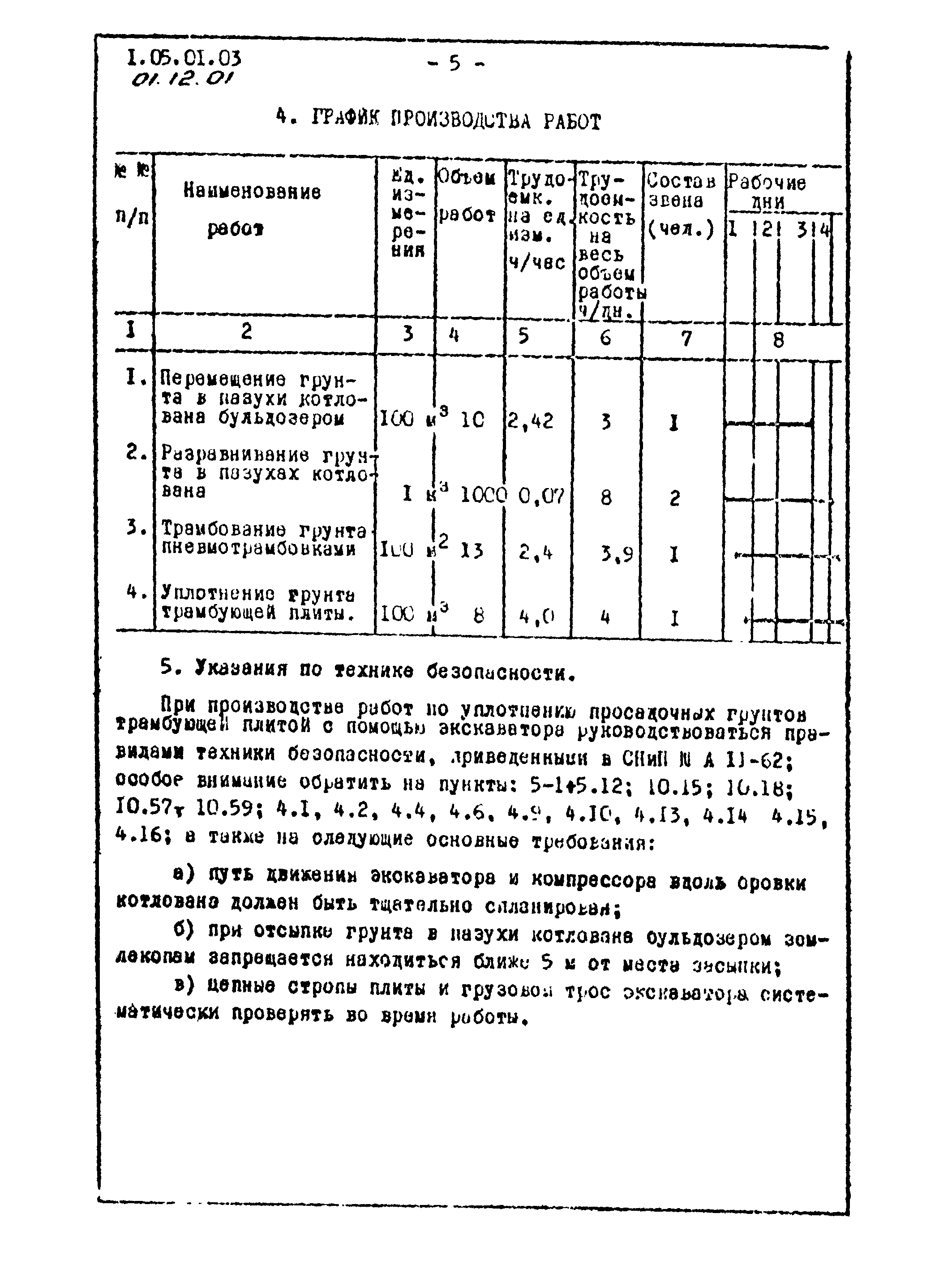 ТТК 01.12.01