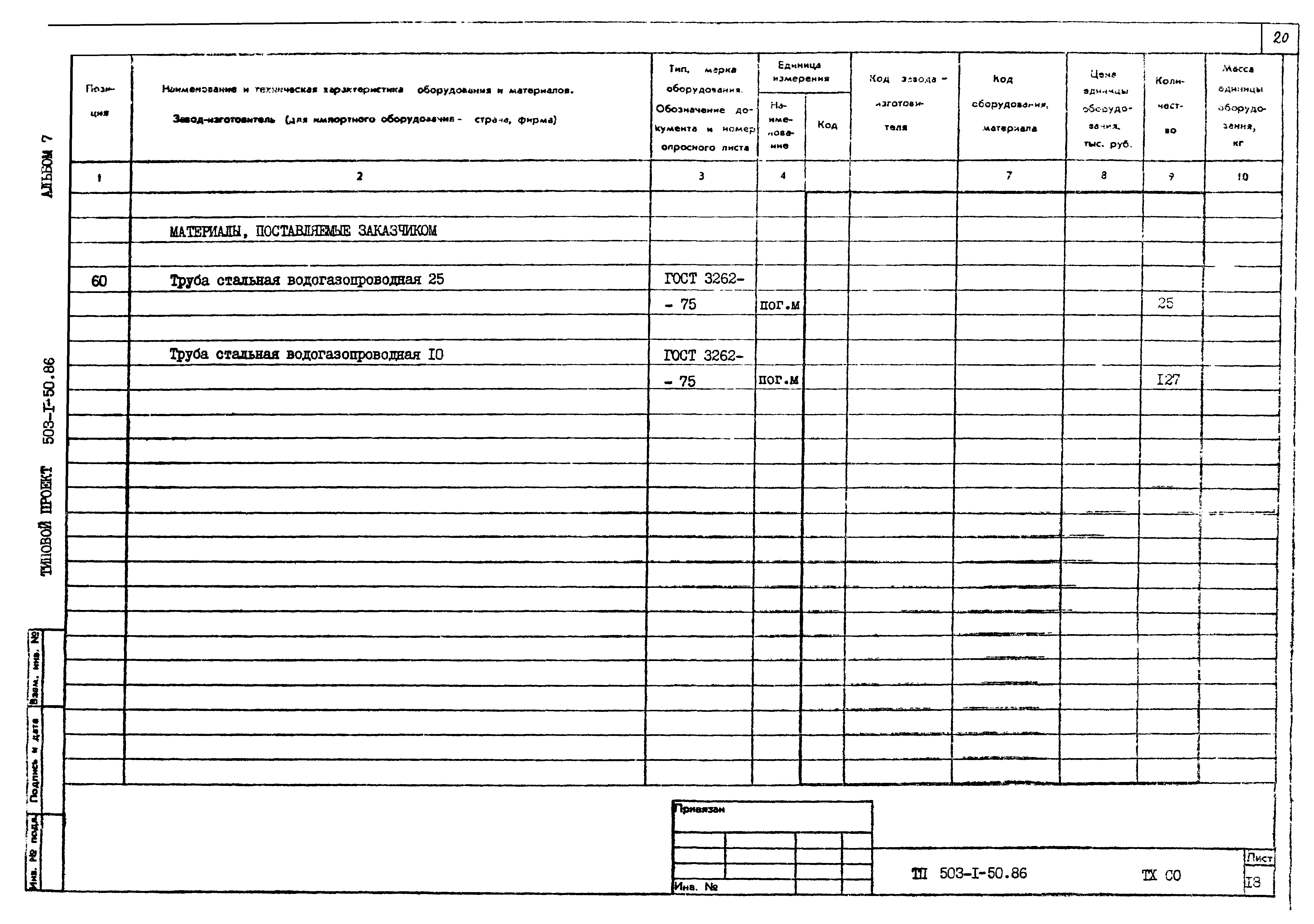 Типовой проект 503-1-50.86