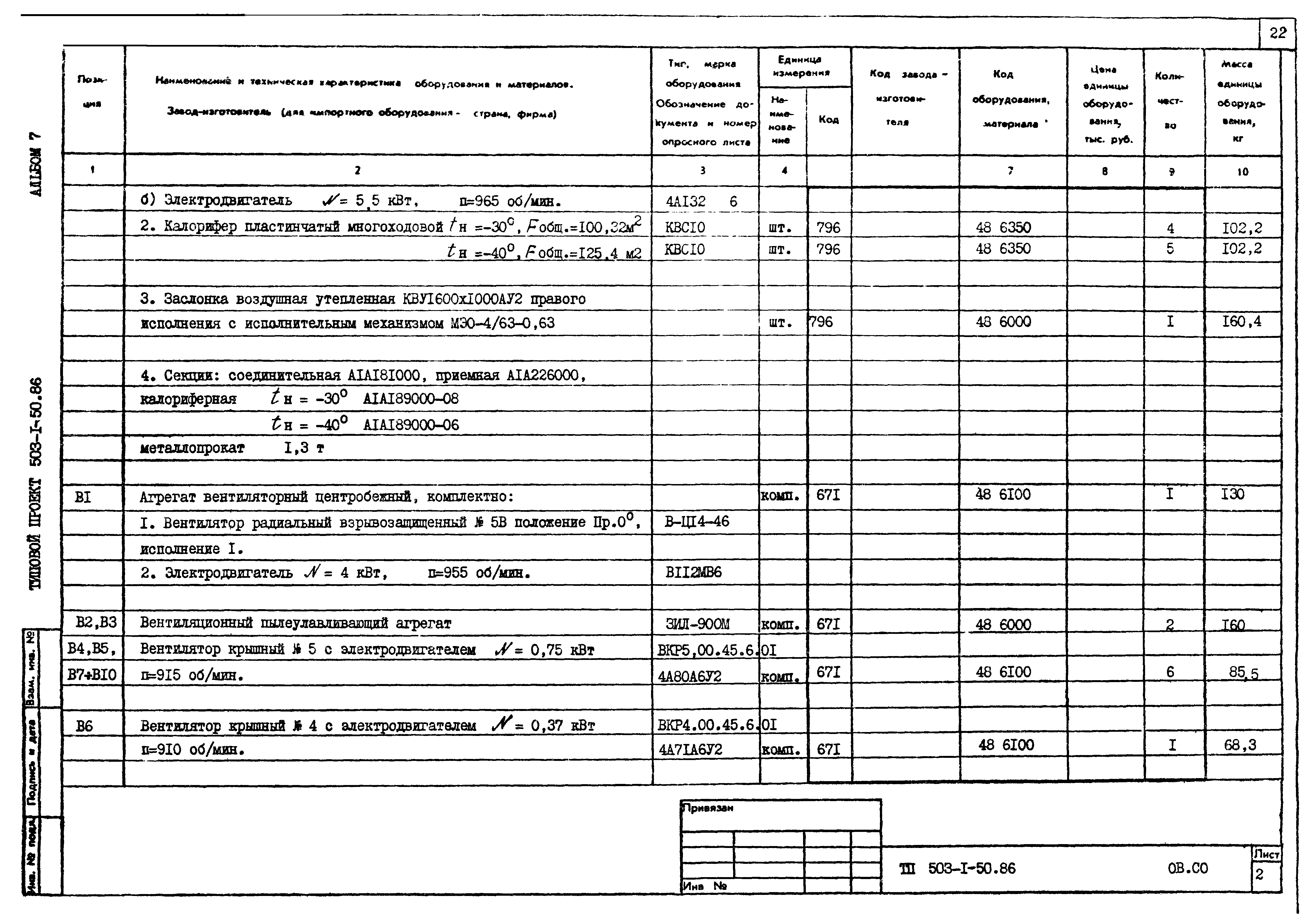 Типовой проект 503-1-50.86