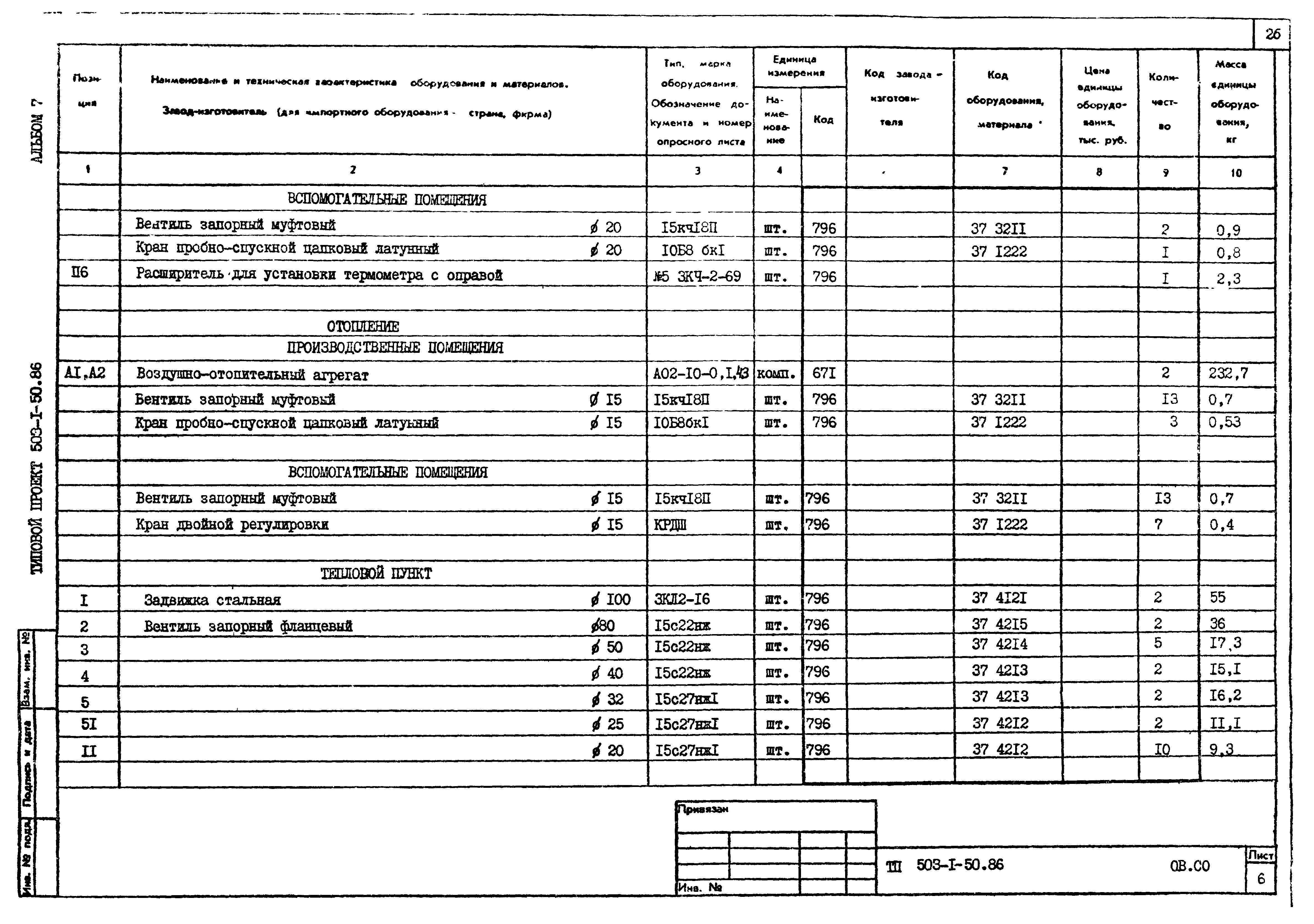 Типовой проект 503-1-50.86