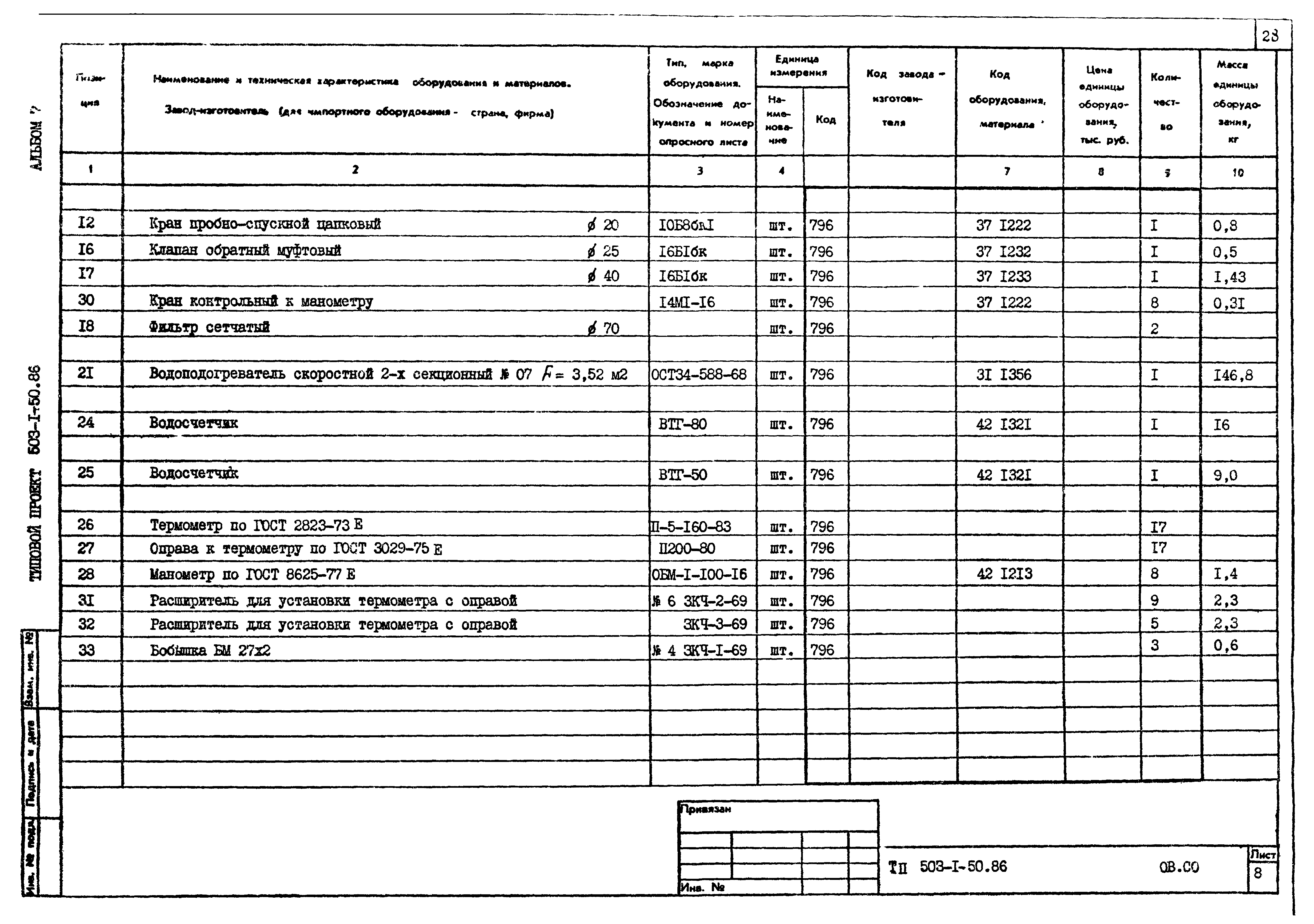 Типовой проект 503-1-50.86